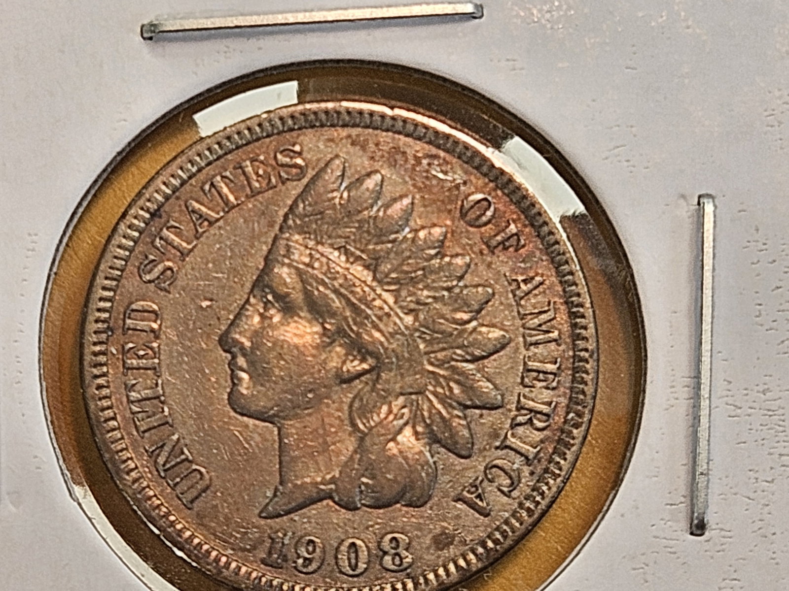 Semi-Key 1908-S Indian Cent in VF Plus to Extra Fine: Second to last year issue