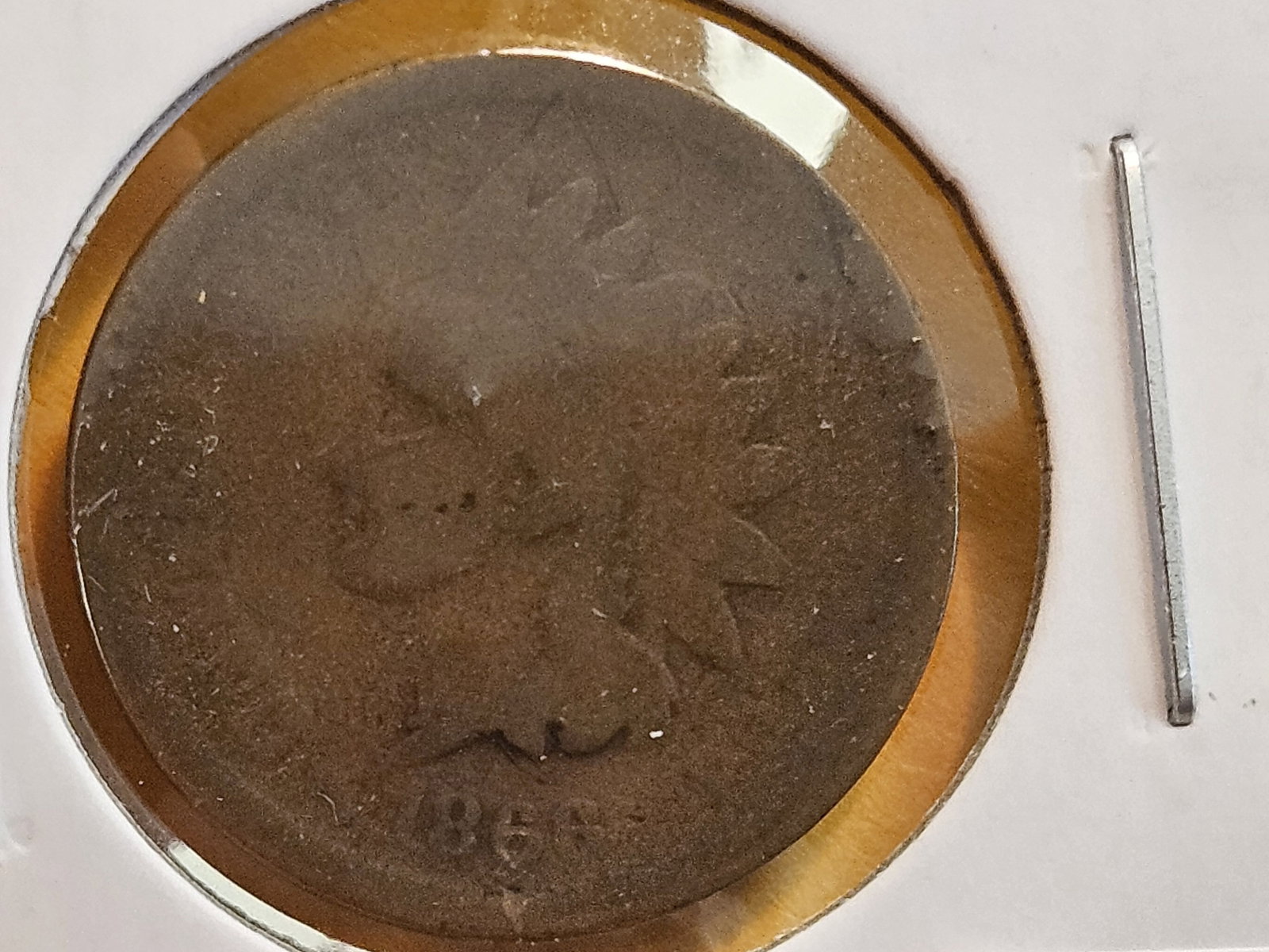 Semi-Key 1866 Indian Cent (1 of 3)