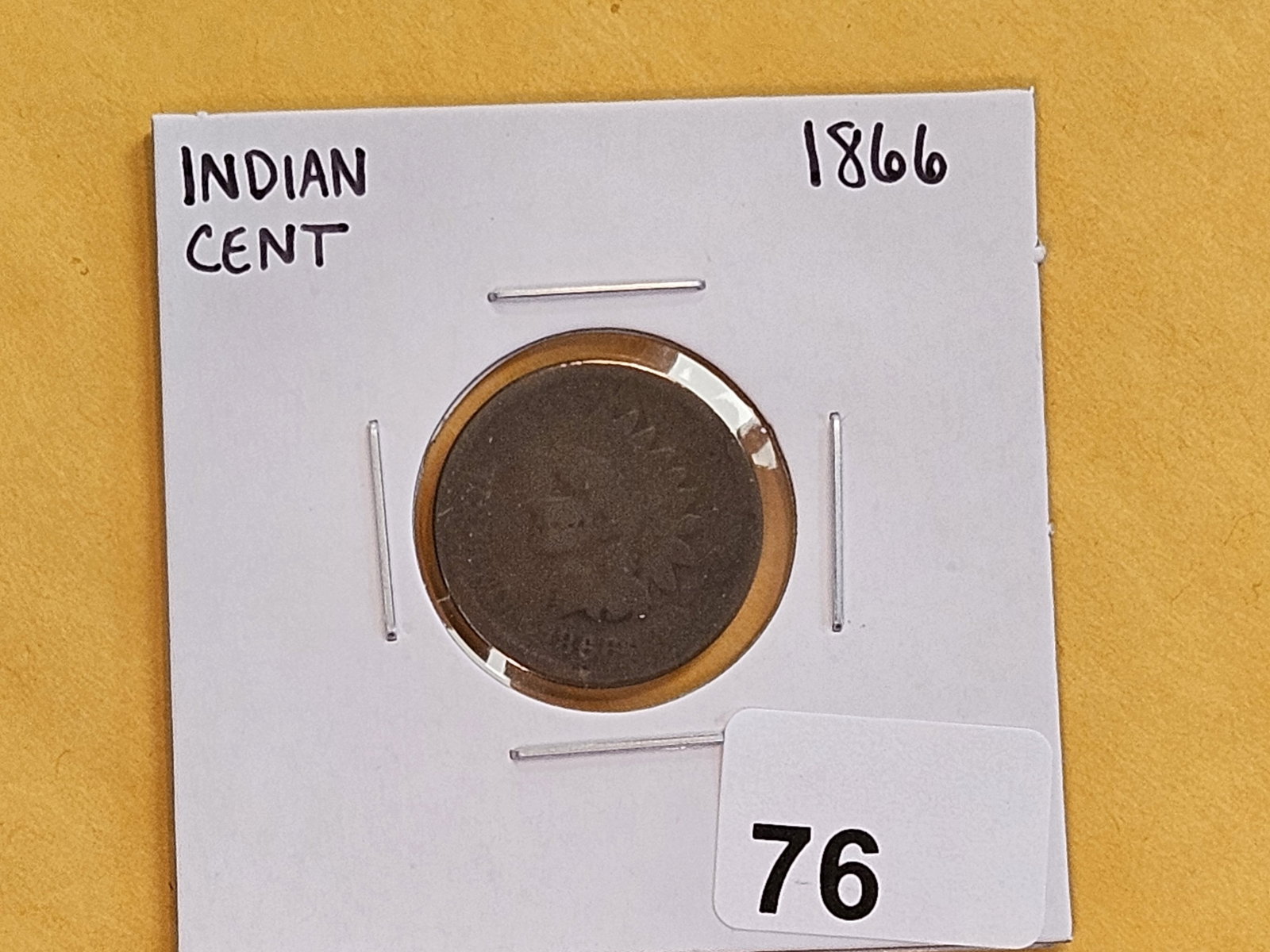 Semi-Key 1866 Indian Cent - 2