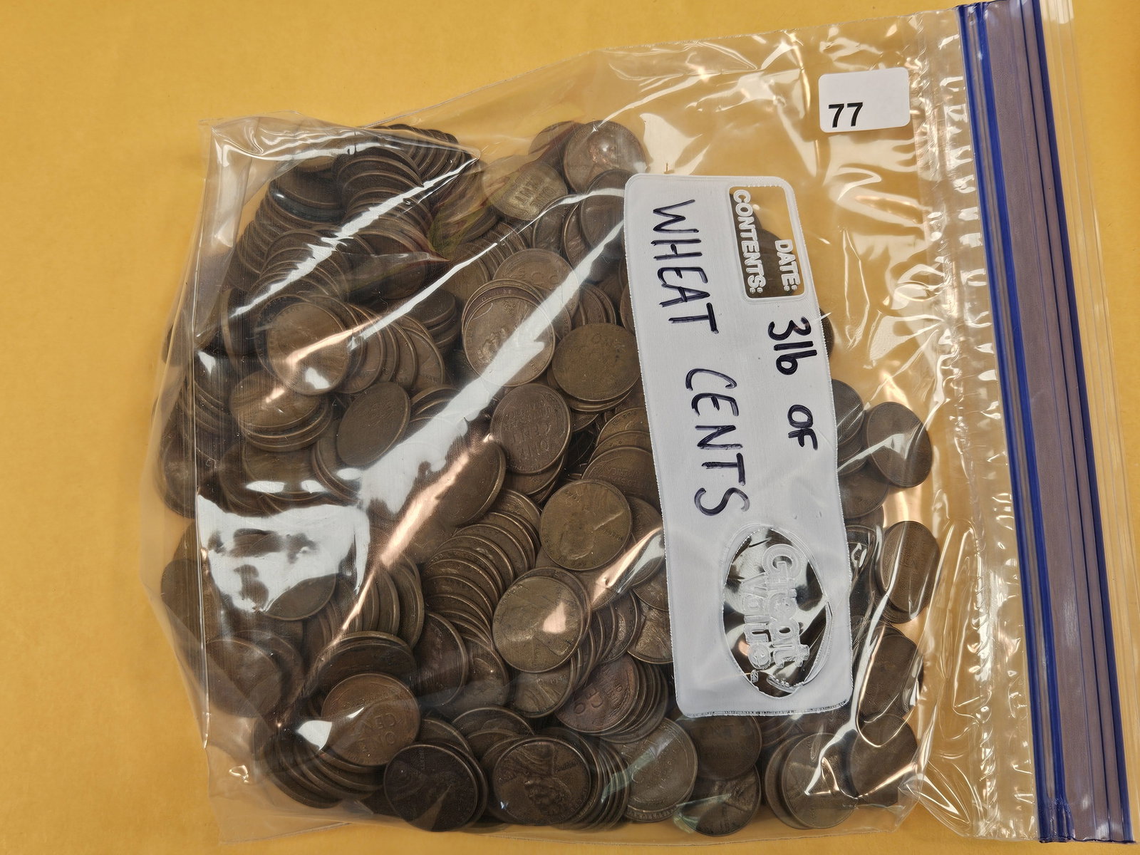 THREE POUNDS of Wheat cents (1 of 2)