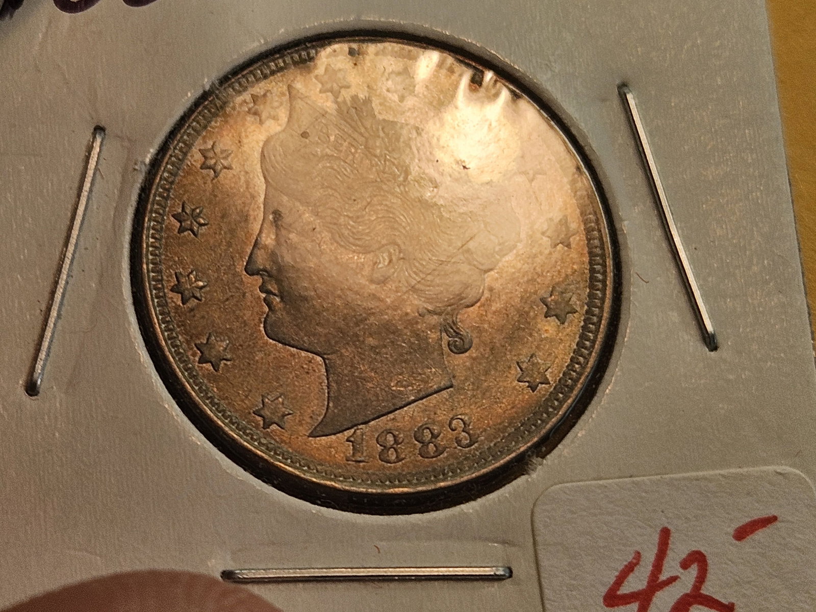 Both version of 1883 Liberty "V" Nickels - 4
