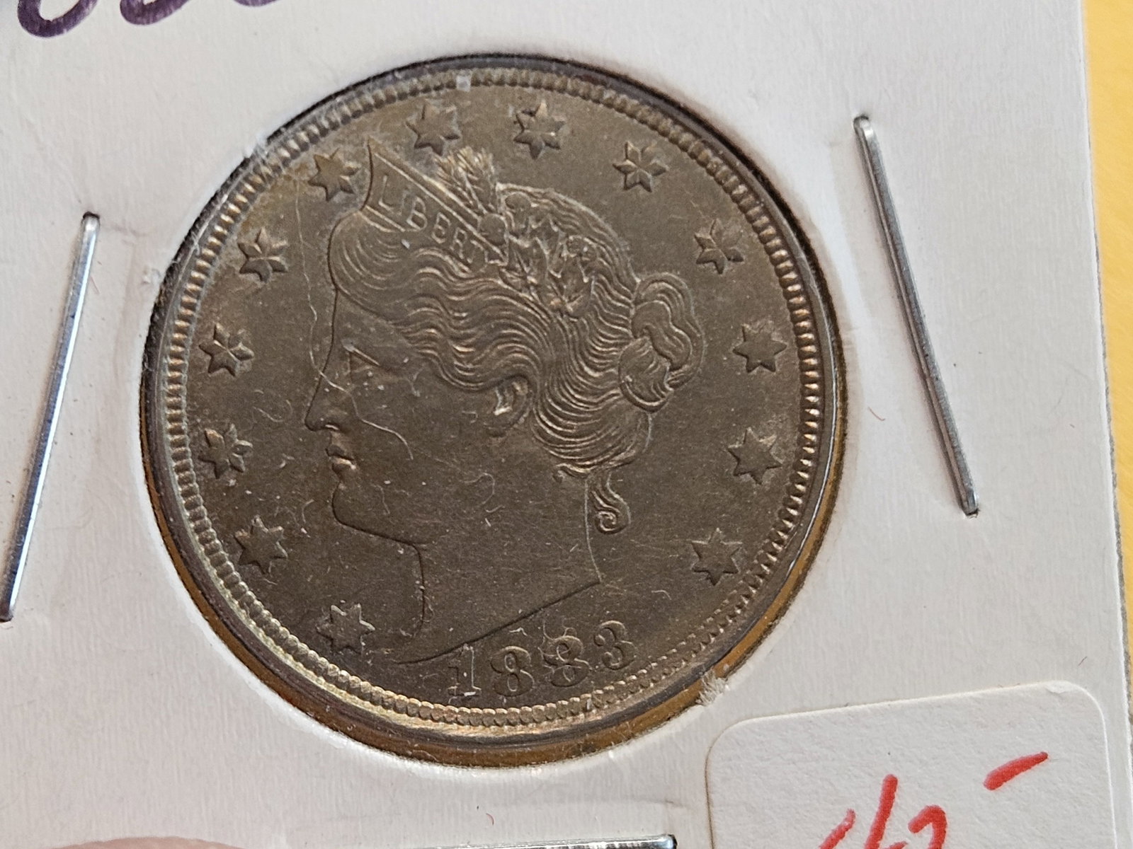 Both version of 1883 Liberty "V" Nickels - 6