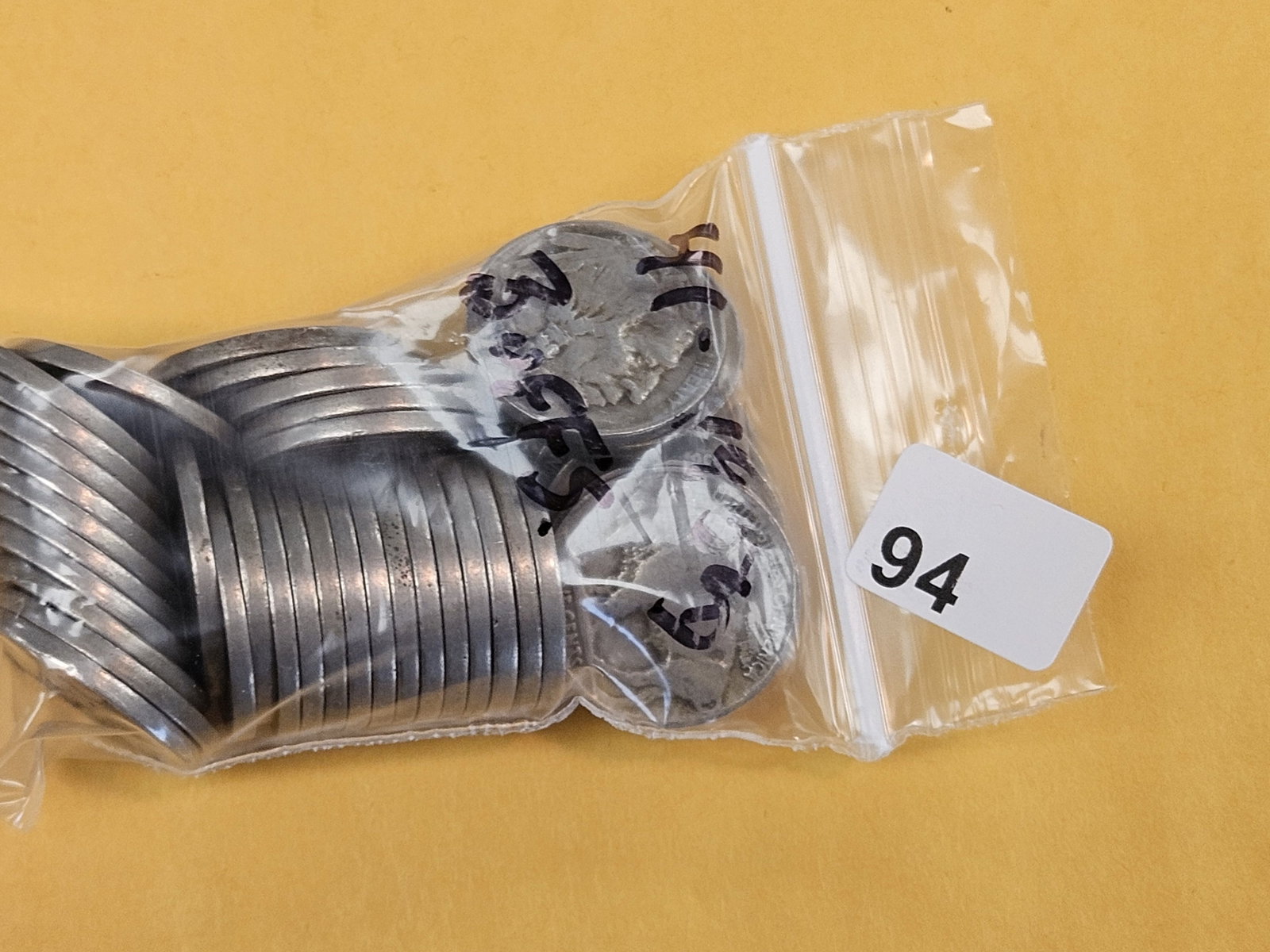 Forty-one Buffalo Nickels: All 1938-D