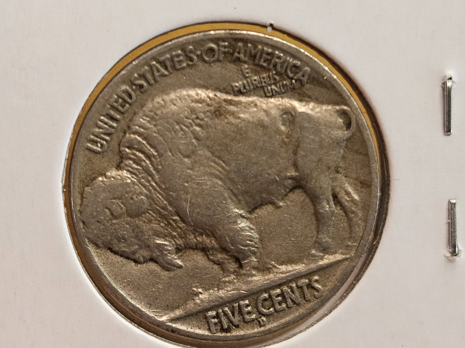 * Semi-key 1913-D Type 2 Buffalo Nickel in Very Fine - 4