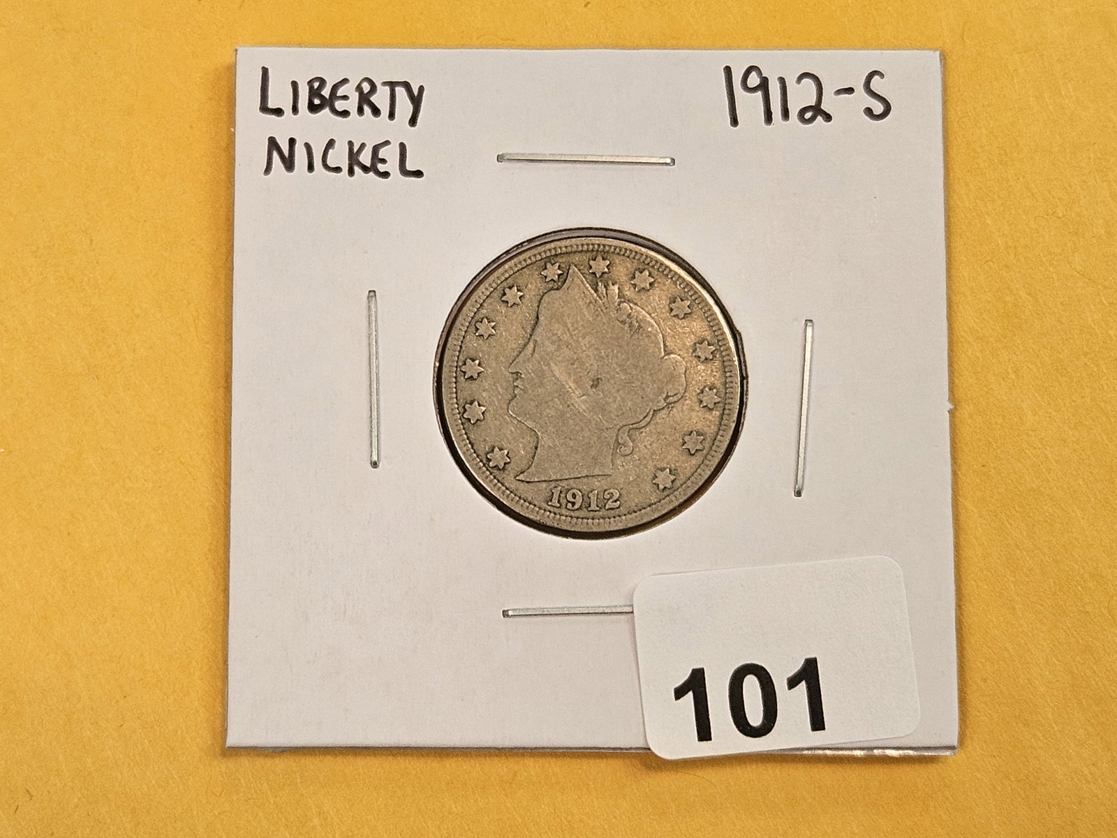 * Key Date 1912-S Liberty "V" Nickel - 2