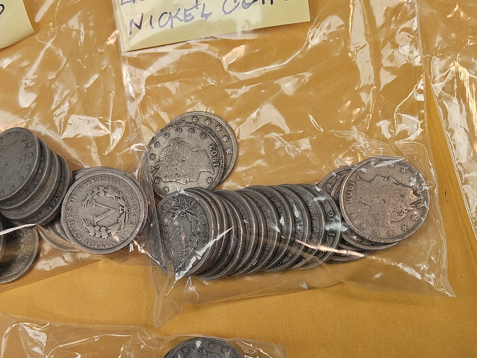 Four mixed bags of Liberty "V" Nickels - 4