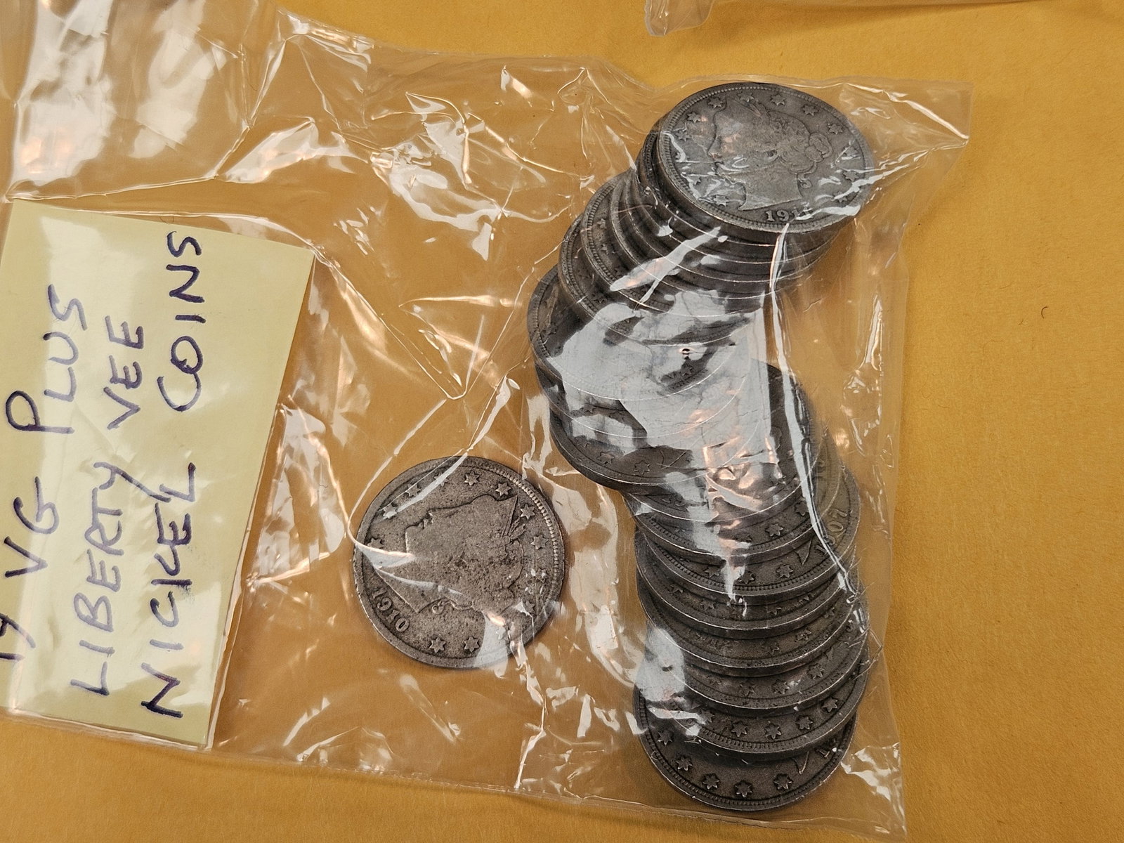 Four mixed bags of Liberty "V" Nickels - 5