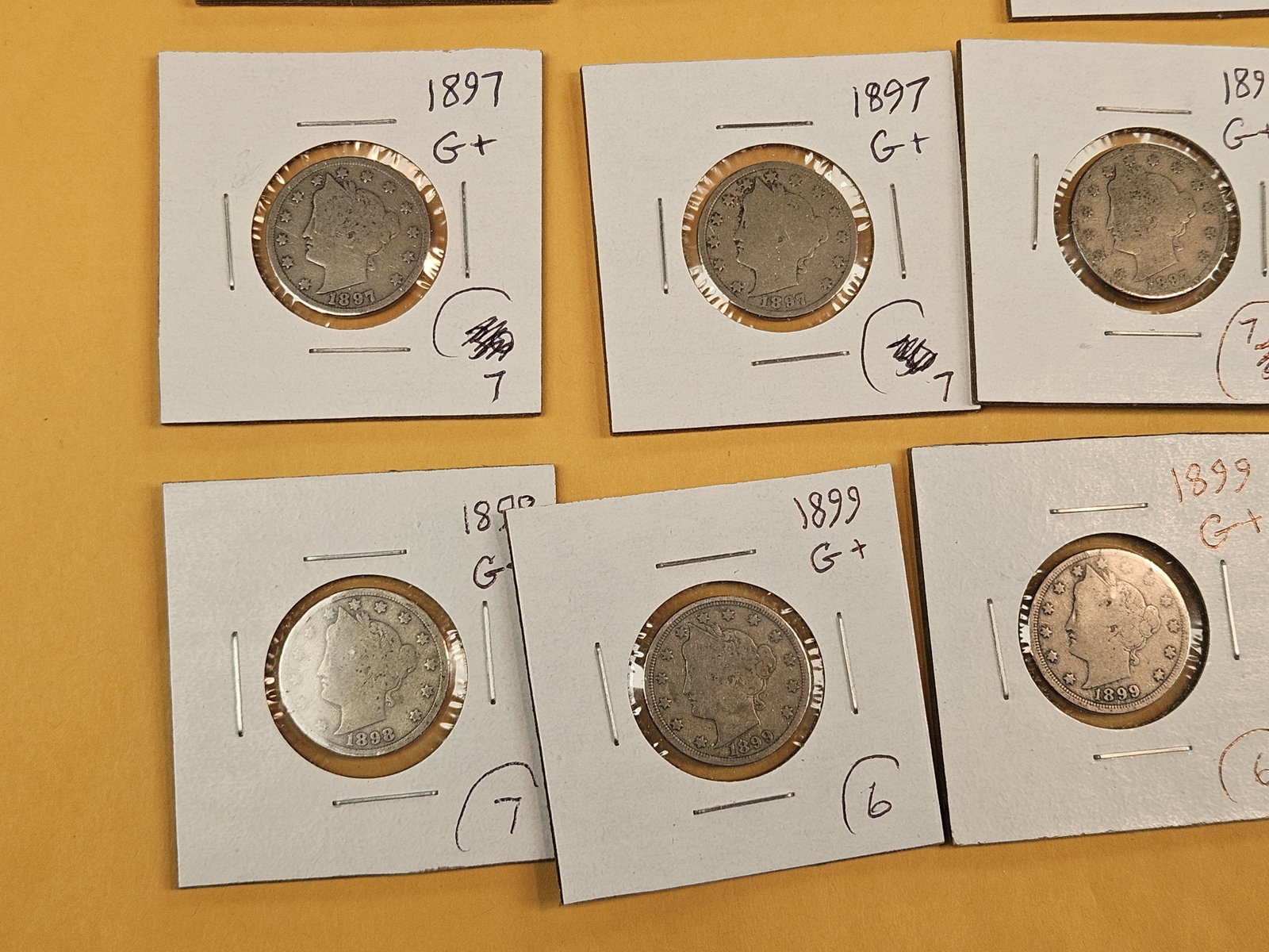 Fifteen pre-1900 Liberty "V" Nickels - 5