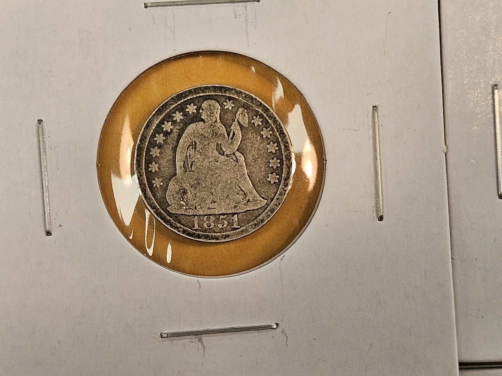 Three mixed Seated Liberty Silver Dimes - 2