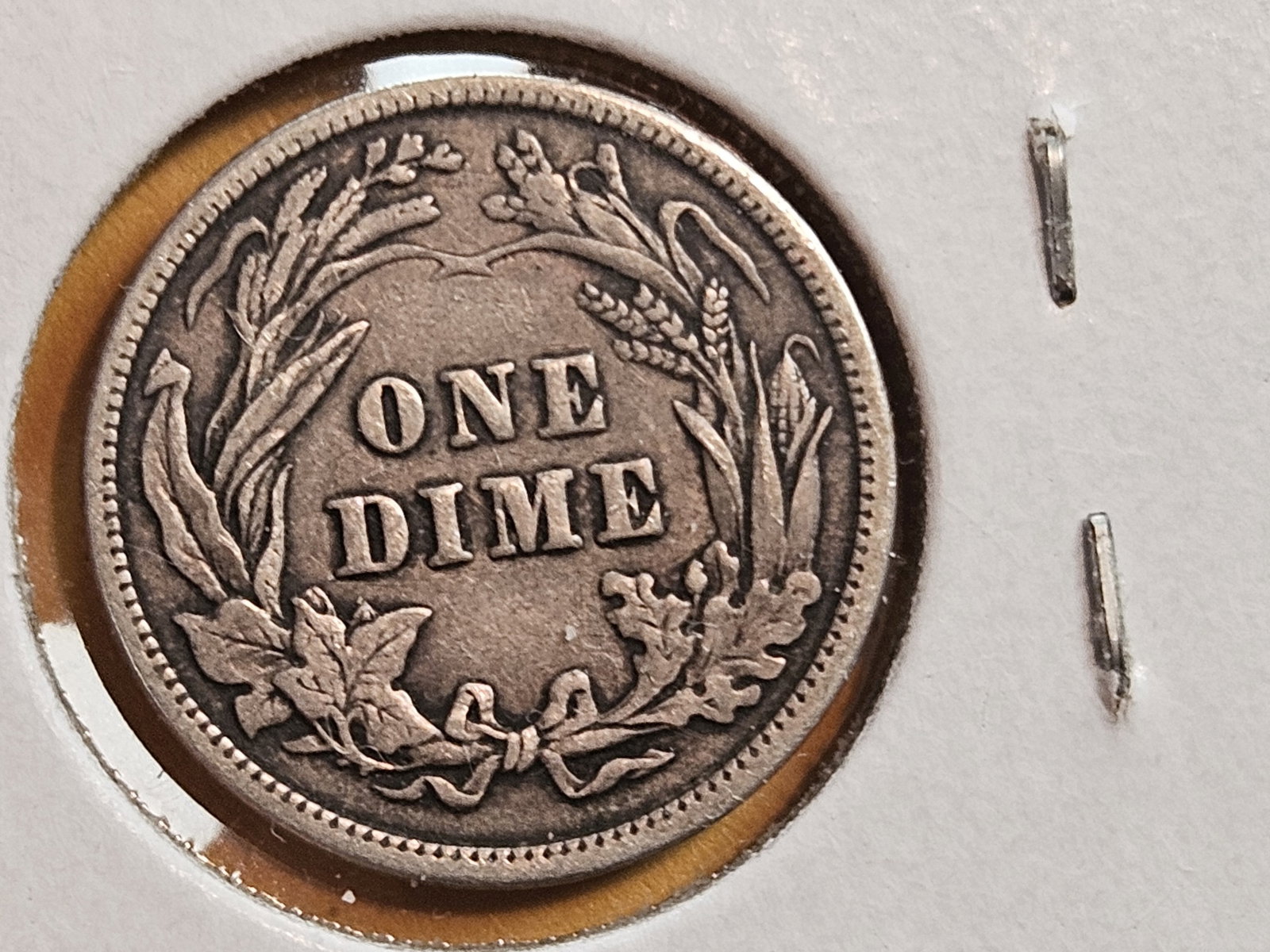 1916 Barber Dime in Extra Fine plus - 3