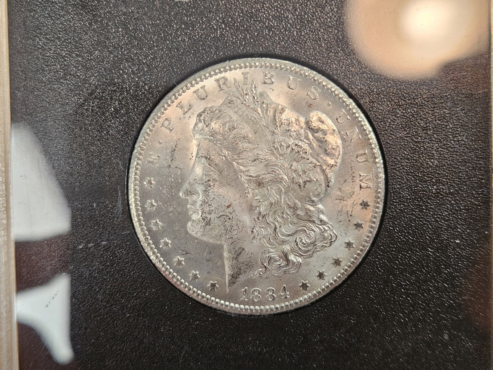 ** KEY DATE ** GSA 1884-CC Morgan Dollar in Brilliant Uncirculated plus: KEY DATE! CARSON CITY! In original GSA hard pack. No outer box or COA. Sharp coin!