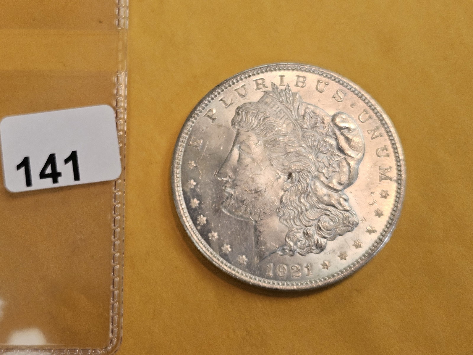 Brilliant Uncirculated 1921 Morgan silver Dollar - 2
