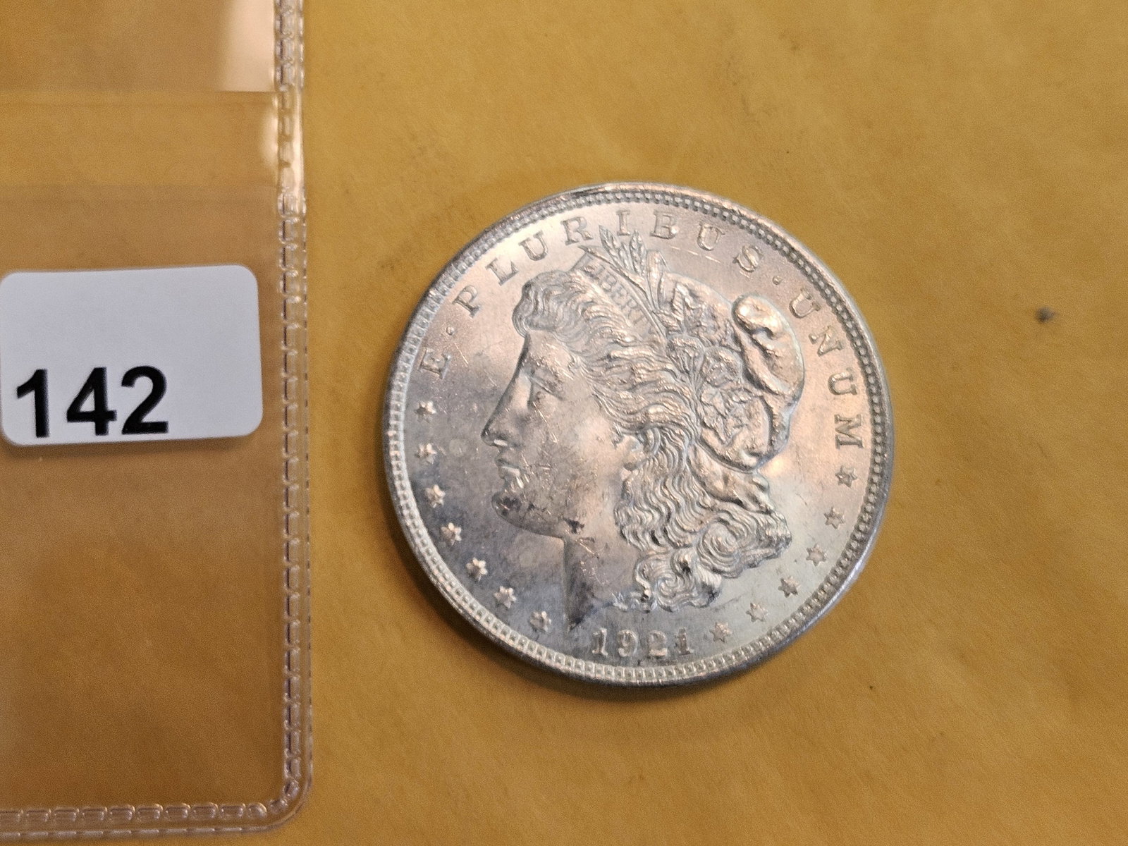 Brilliant Uncirculated 1921 Morgan silver Dollar - 2