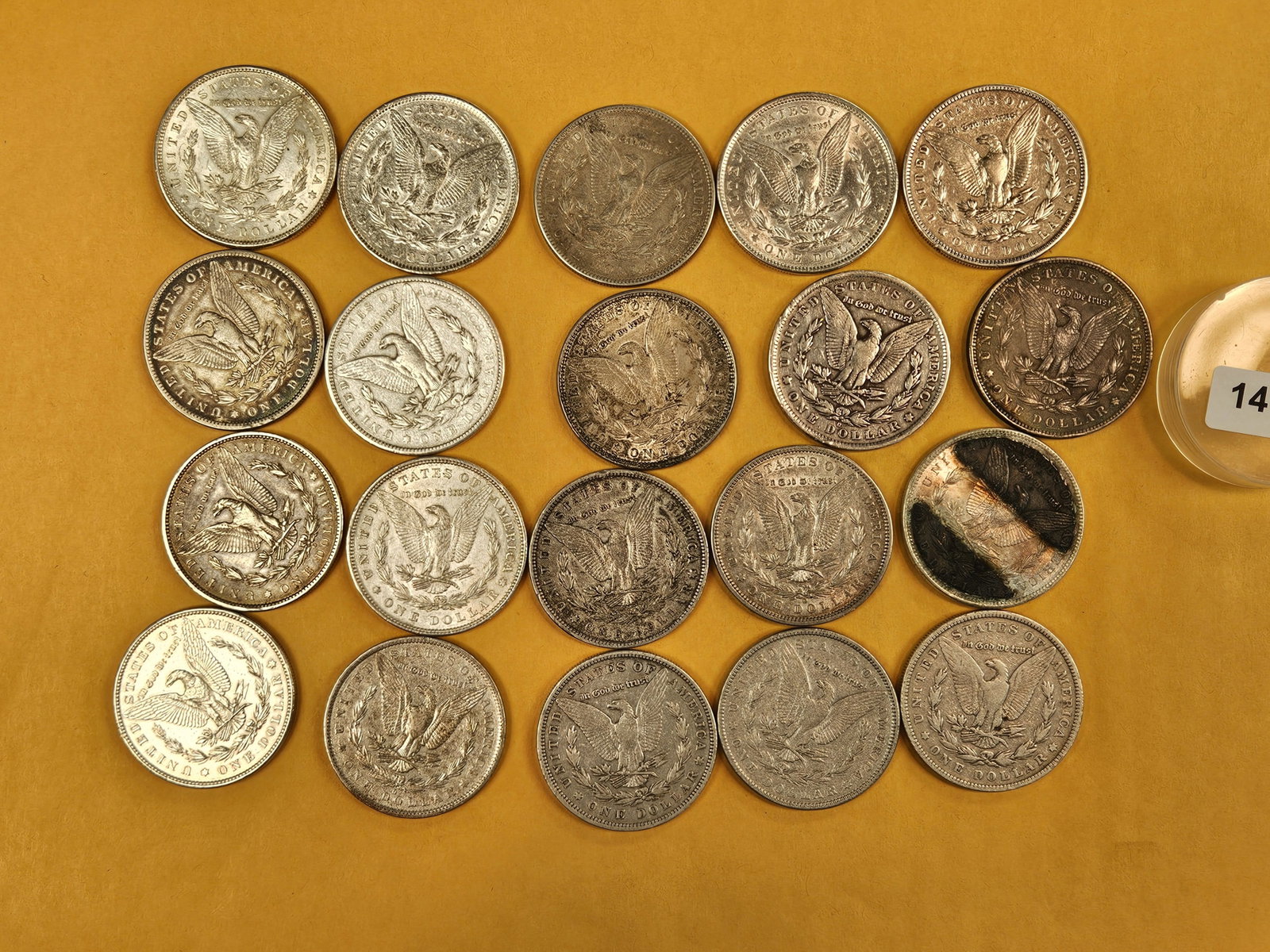 ** FULL ROLL ** Twenty Morgan Silver Dollars - 6