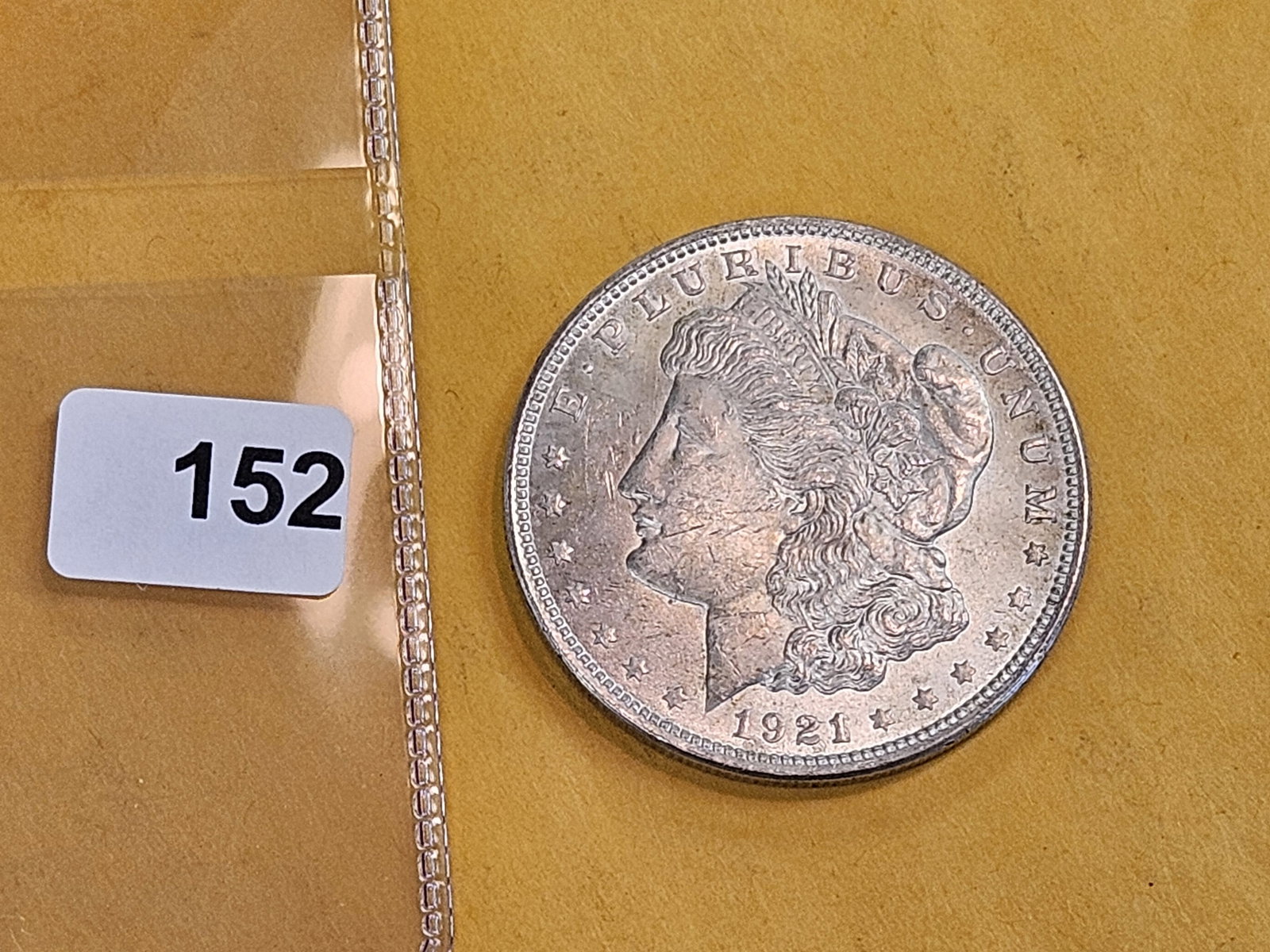 Choice Brilliant Uncirculated 1921 Morgan silver Dollar - 2