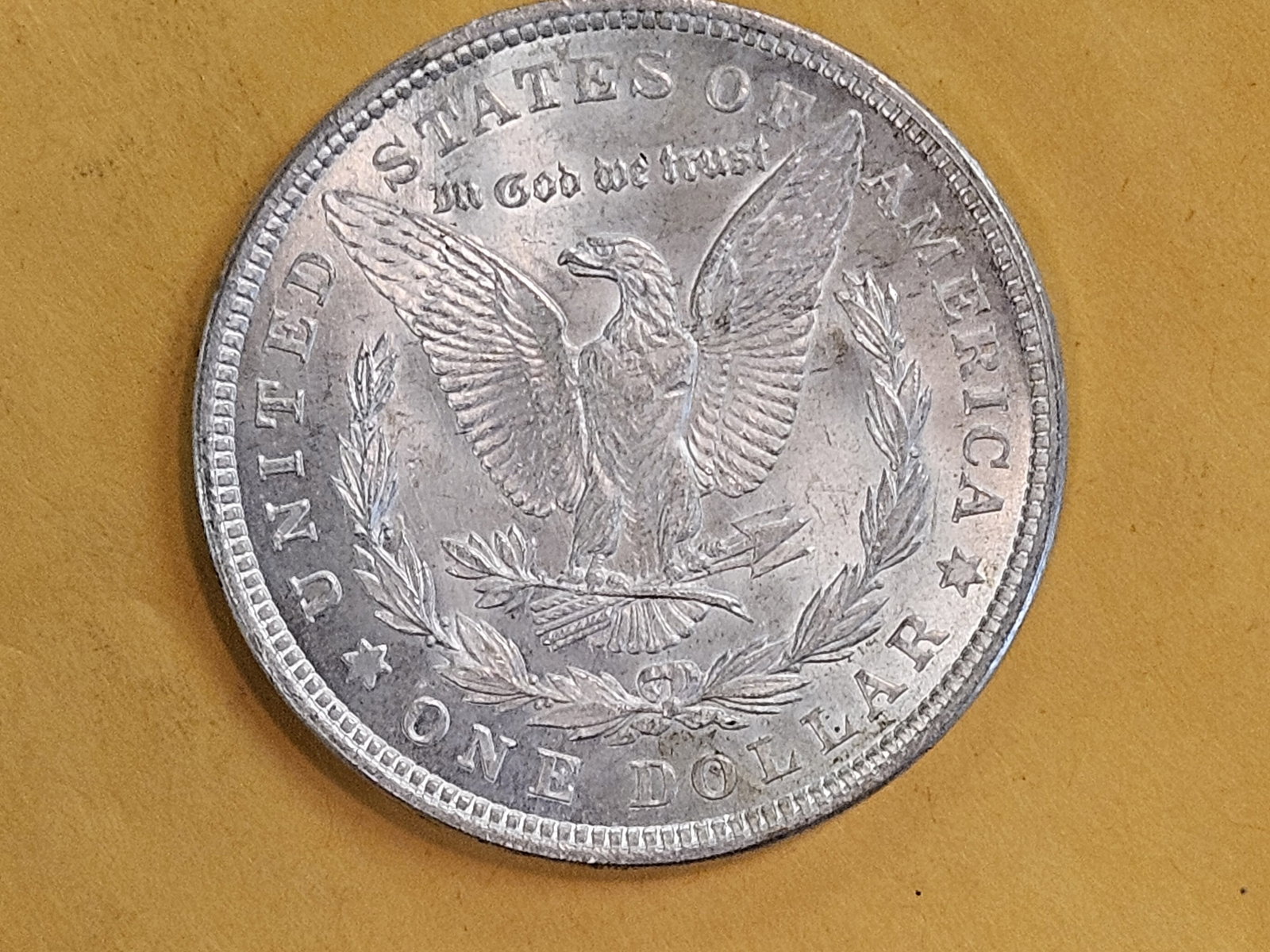 Choice Brilliant Uncirculated 1921 Morgan silver Dollar - 3