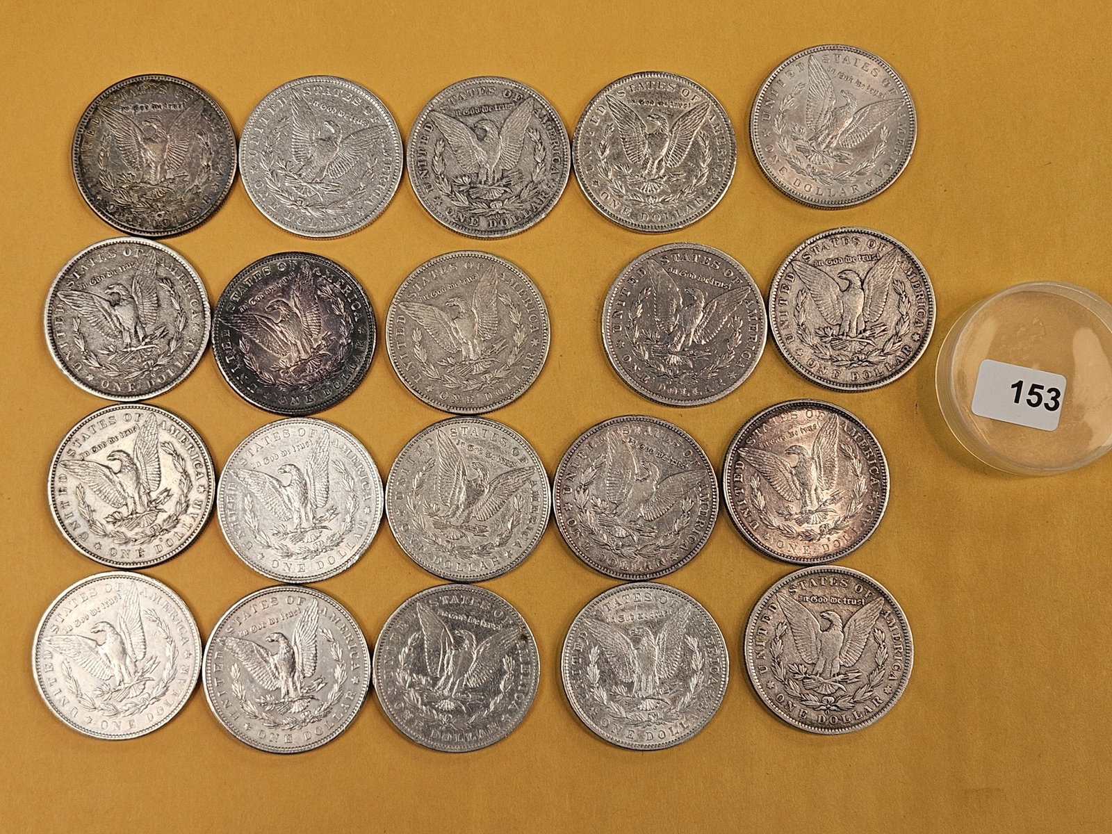 ** FULL ROLL ** Twenty Morgan Silver Dollars - 6