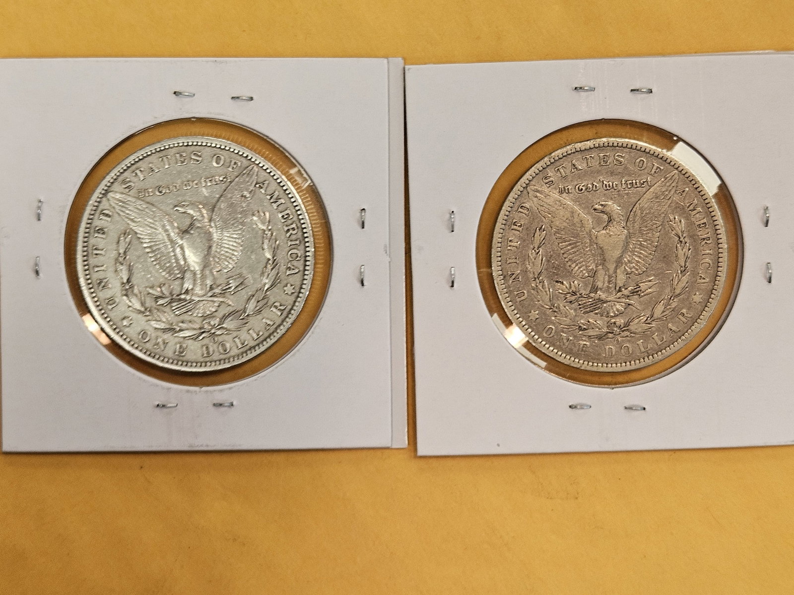 Two little better date Morgan silver Dollars - 2