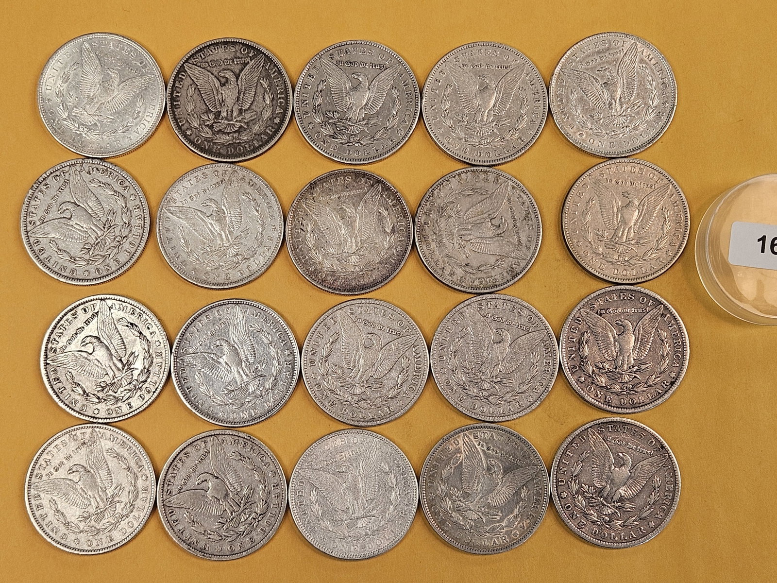 ** FULL ROLL ** Twenty Morgan Silver Dollars - 6