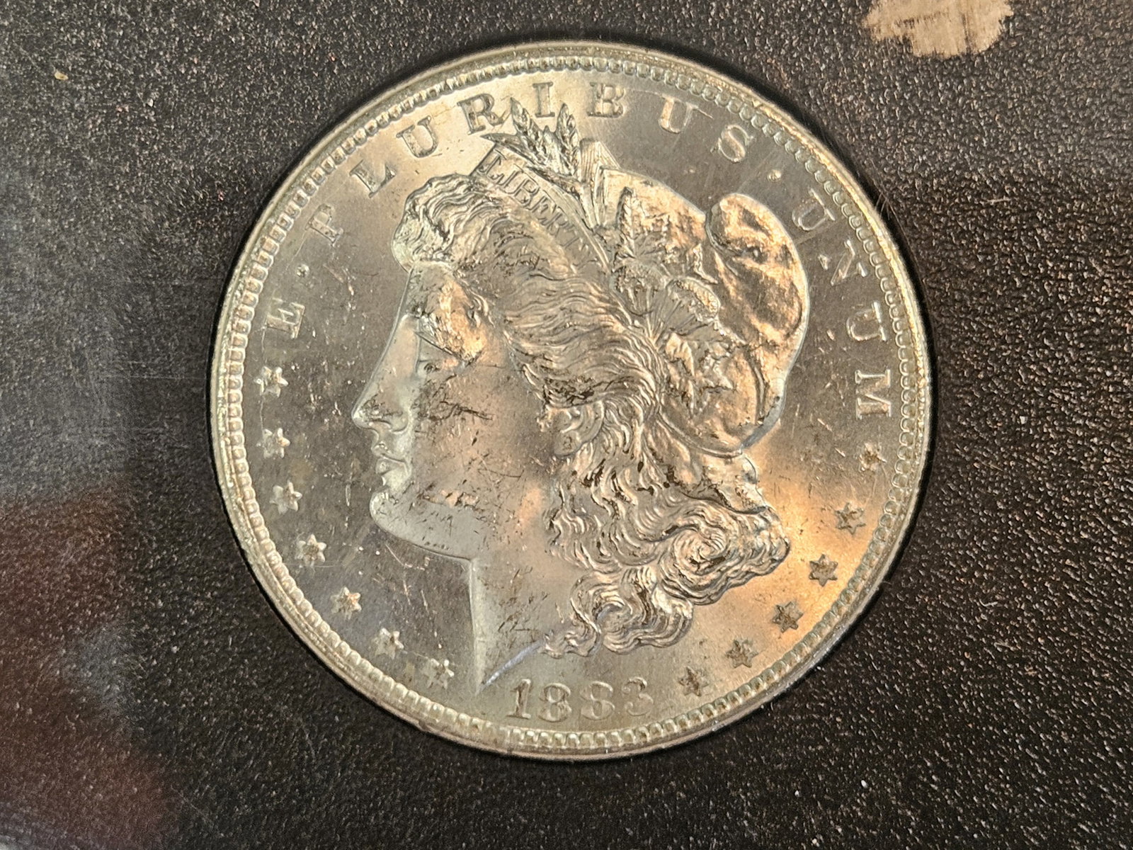 ** KEY DATE ** GSA 1883-CC Morgan Dollar in Choice Brilliant Uncirculated plus: KEY DATE! CARSON CITY! In original GSA hard pack. No outer box or COA. Excellent contrast and very sharp strike