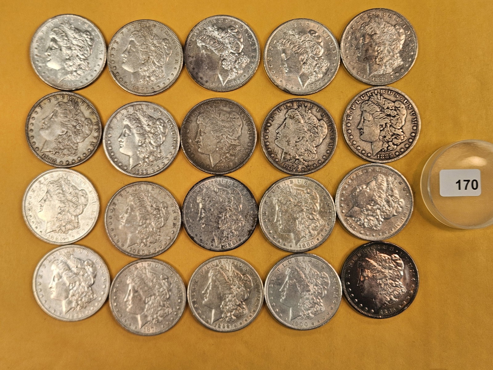 ** FULL ROLL ** Twenty Morgan Silver Dollars (1 of 6)