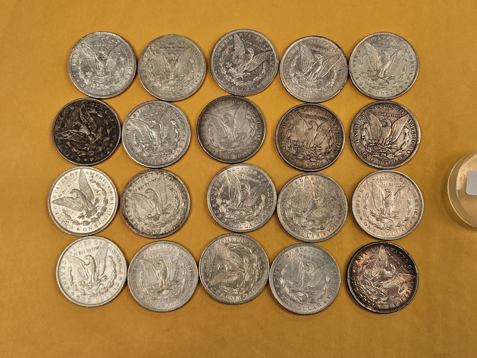 ** FULL ROLL ** Twenty Morgan Silver Dollars - 6
