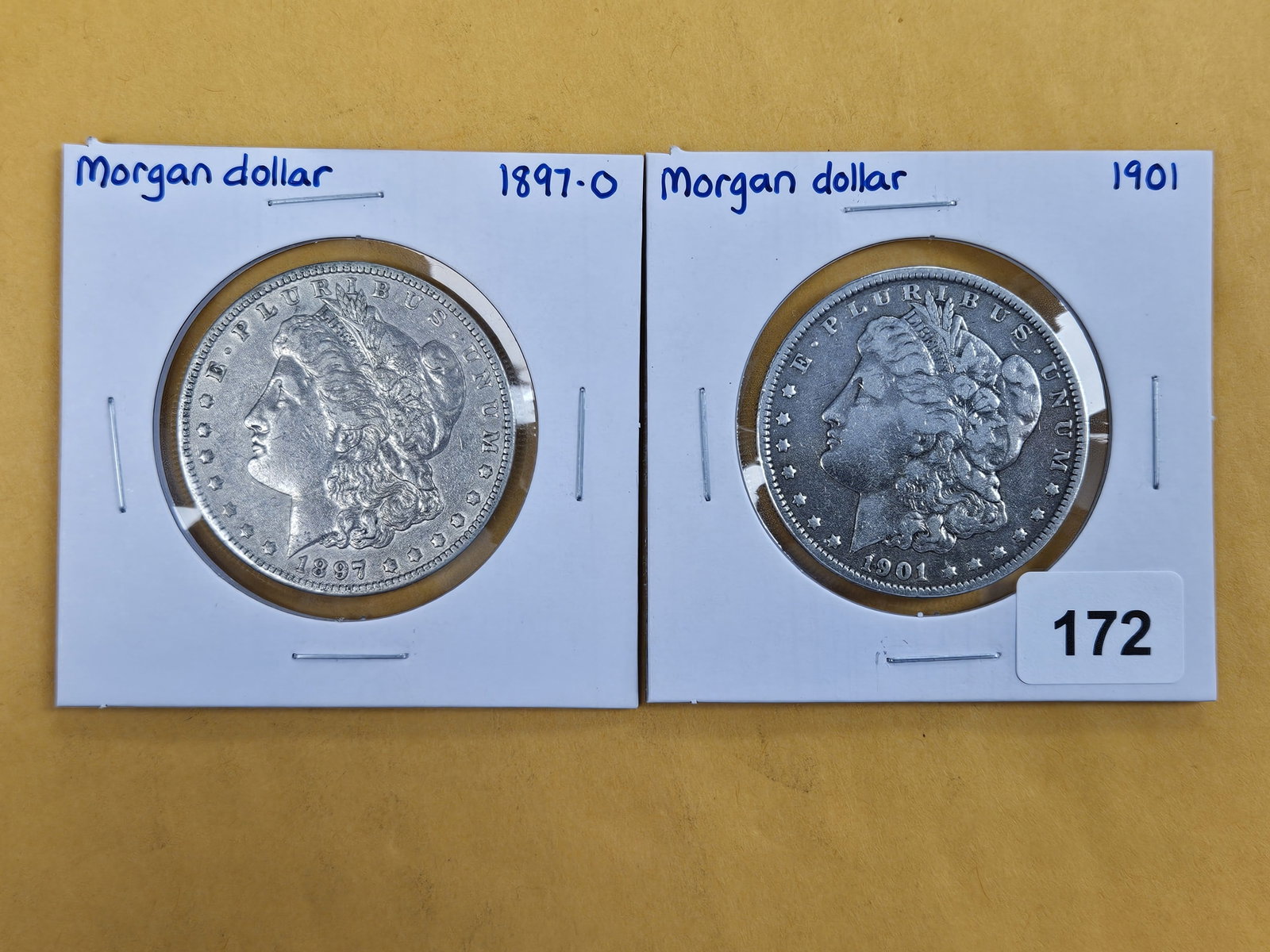 Two Better date Morgan Dollars (1 of 2)