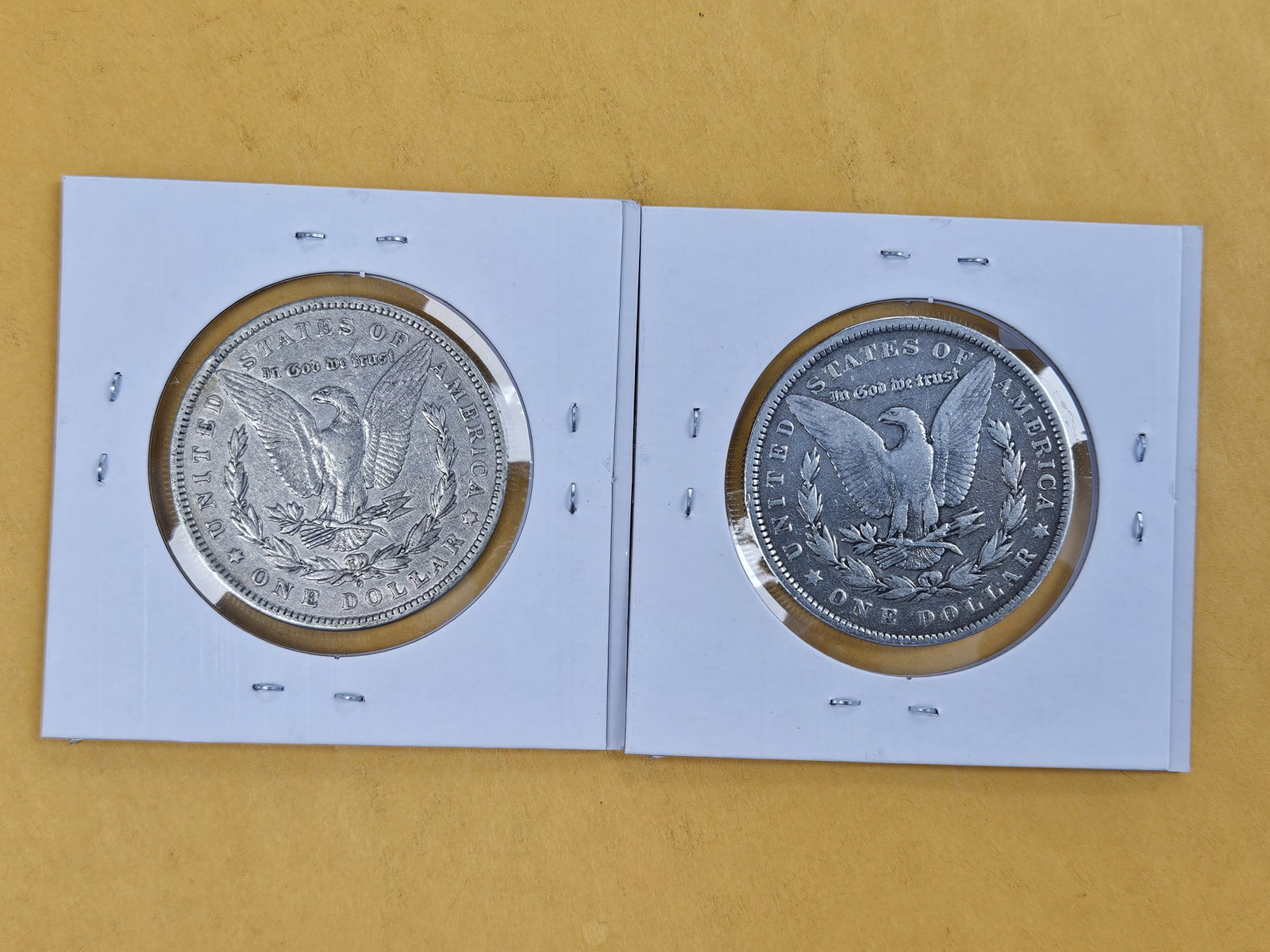 Two Better date Morgan Dollars - 2