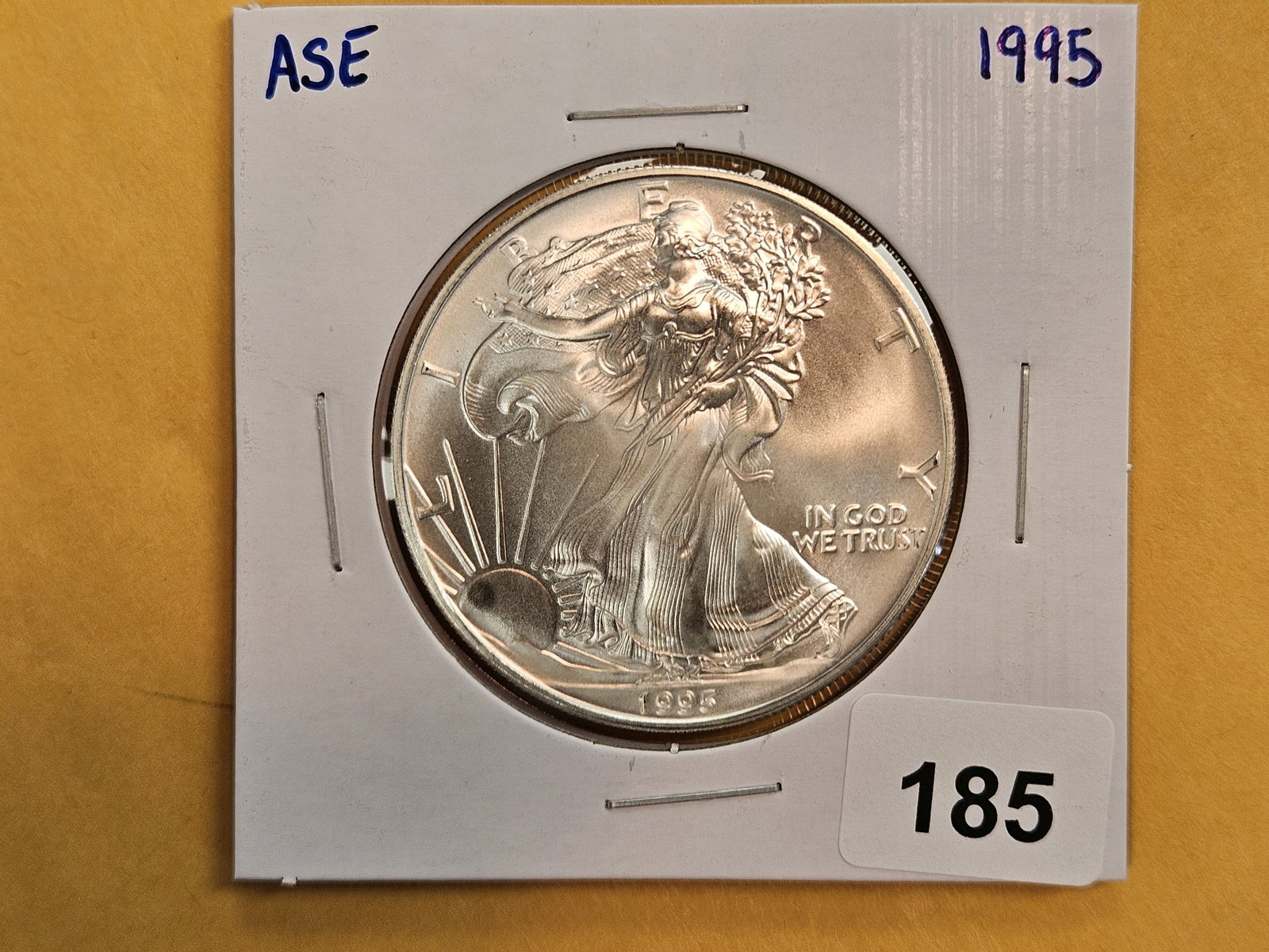 GEM Brilliant Uncirculated 1995 American Silver Eagle: Roll Fresh