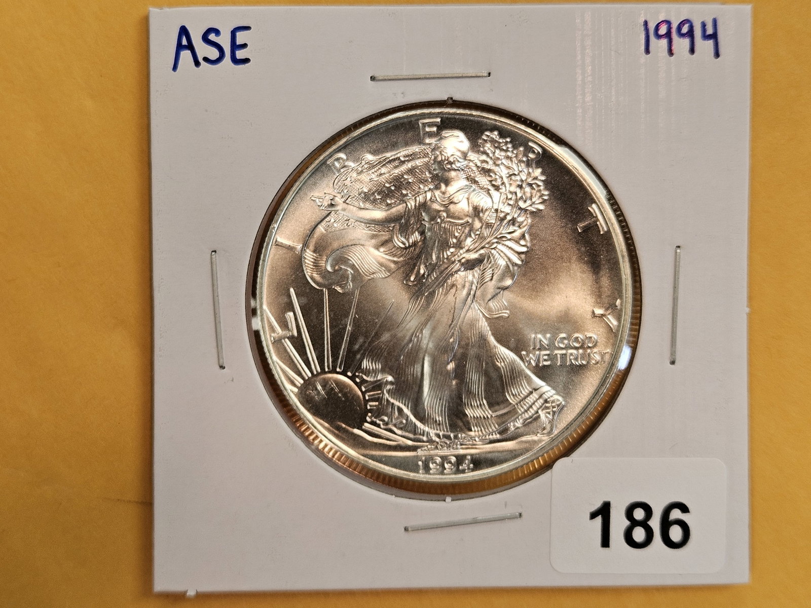 Semi-Key GEM Brilliant Uncirculated 1994 American Silver Eagle: Nice