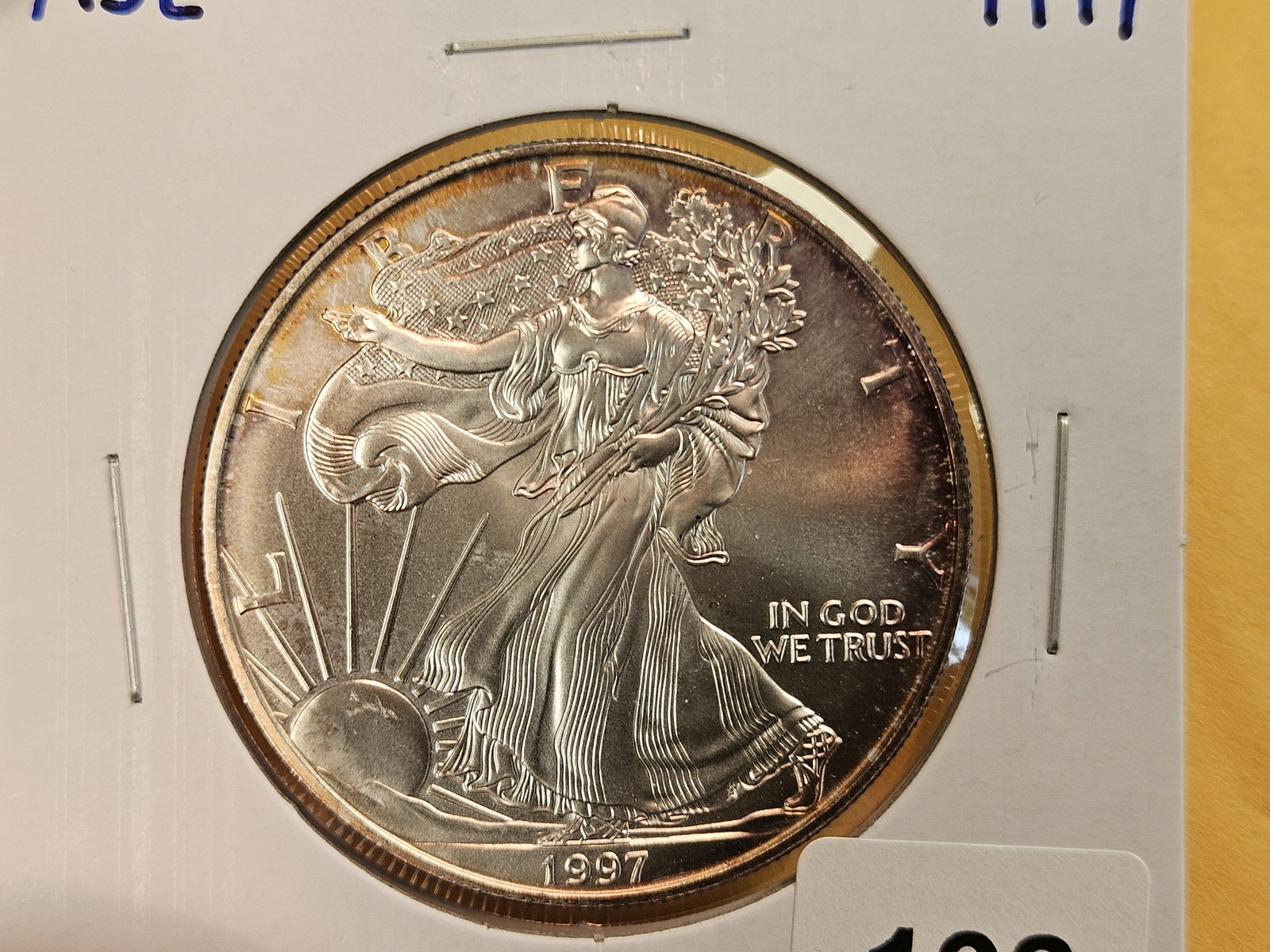 GEM Brilliant Uncirculated 1997 American Silver Eagle - 4
