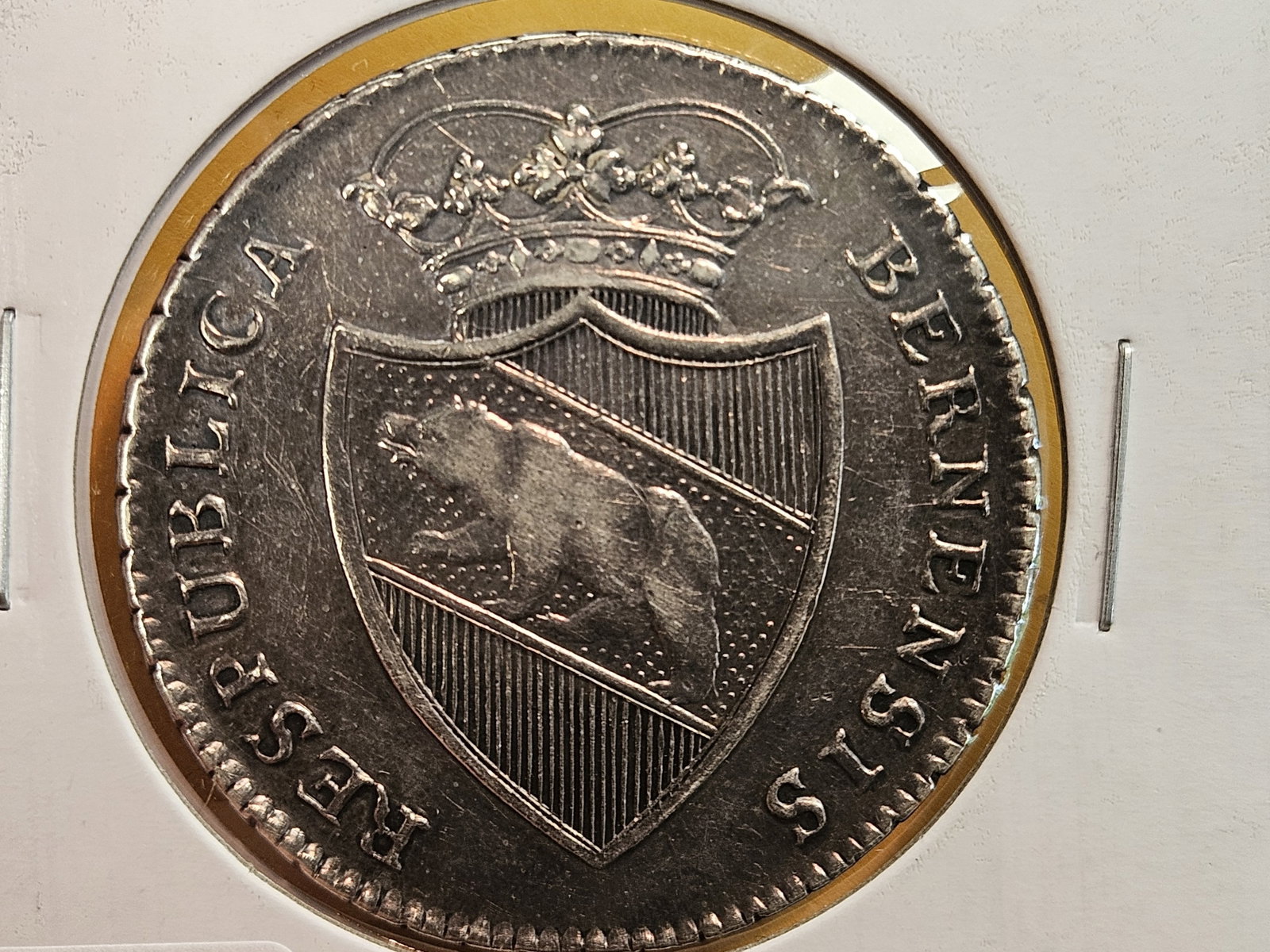 * Scarce * 1795 Swiss Cantons Bern Silver Thaler (1 of 4)