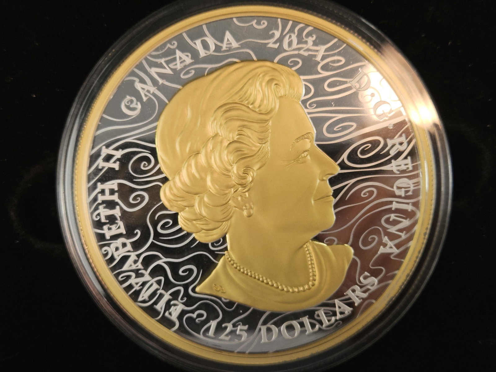 * GEM Proof Deep Cameo 2021 Canada Silver-Gold $125 Dollars - 8