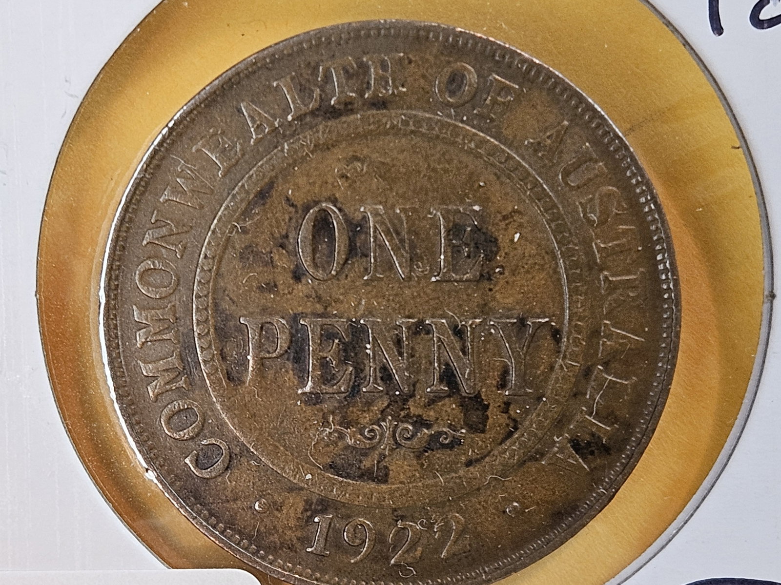 Better 1922 Australia Large One Penny: Looks VF-XF