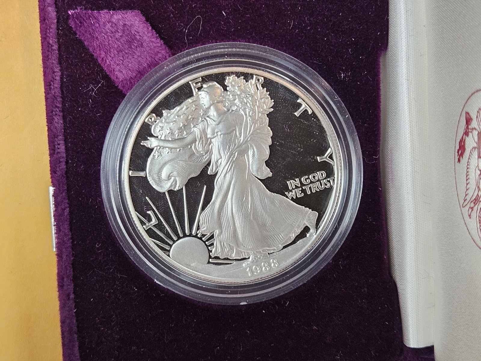 GEM Proof Deep Cameo 1988 American Silver Eagle - 2