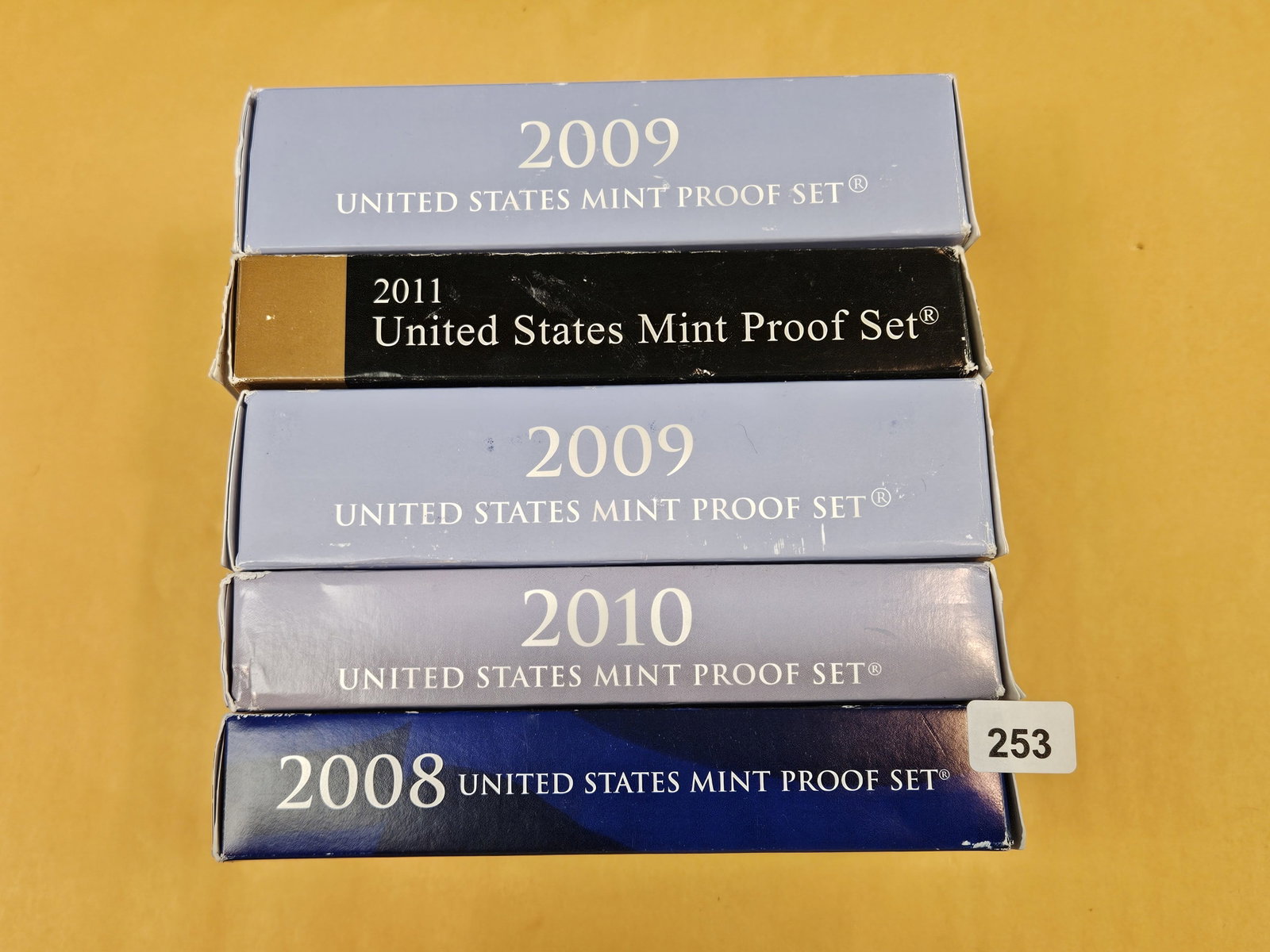 Five mixed US Proof Sets: In OPG with COA