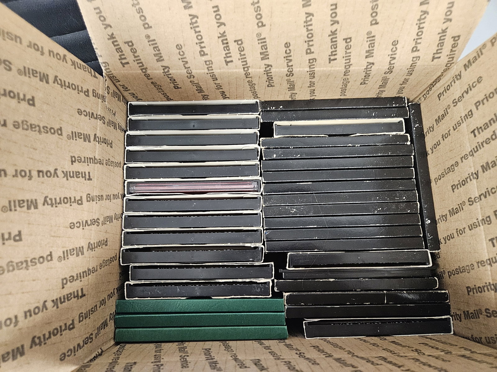 THIRTY-FIVE US PROOF SETS!: Ships separately in a Flat Rate Medium Box. Lots of Duplicates. No combined shipping