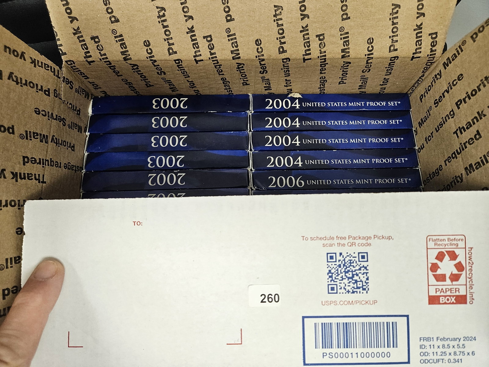 TWENTY-FOUR US PROOF SETS! - 2