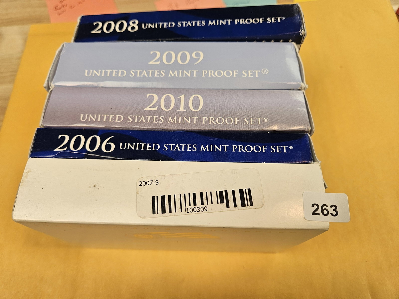 Five mixed US Proof Sets: In OGP with COA