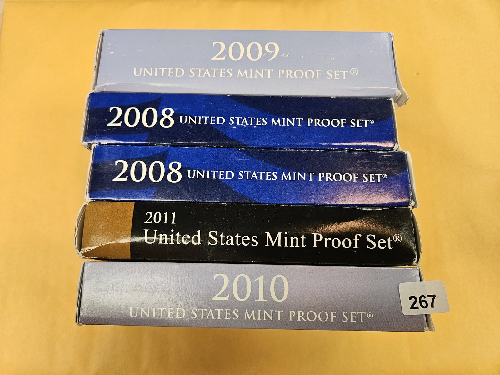 Five mixed US Proof Sets: In OGP with COA