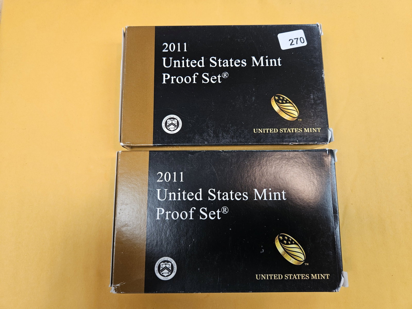 Two Semi-Key 2011 US Proof Sets: In OGP with COA