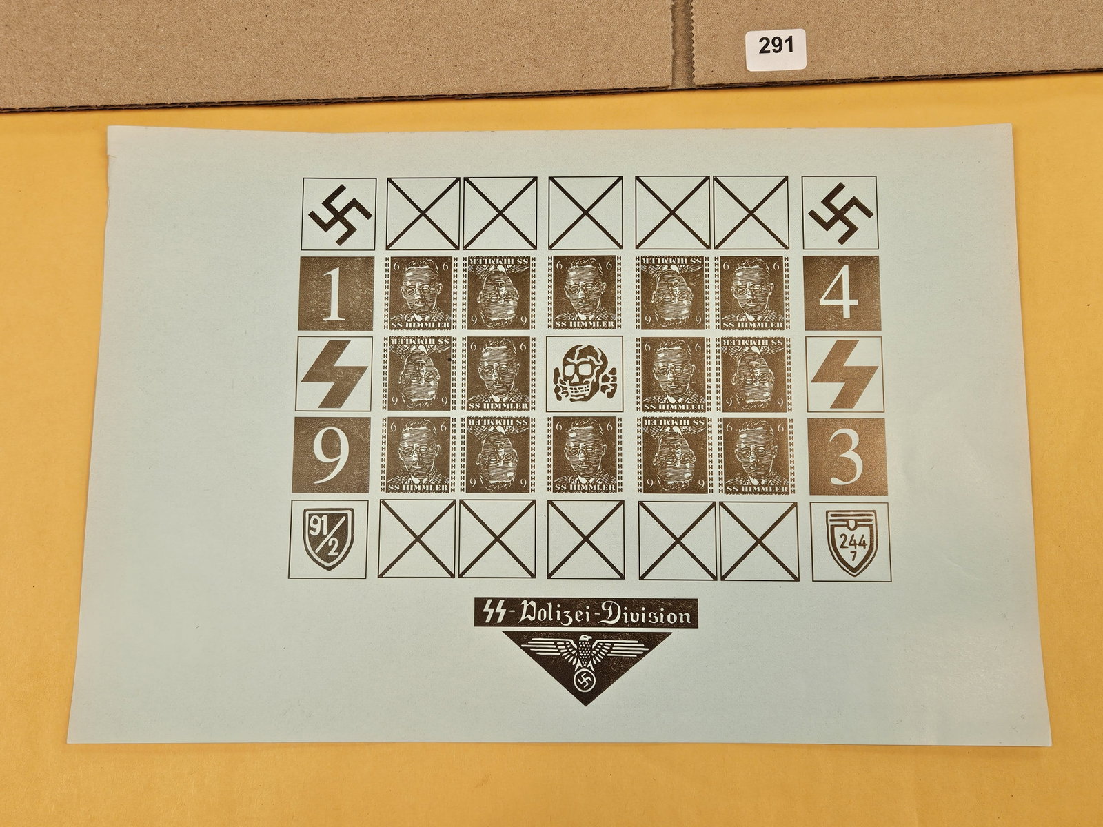 PHILATELICS!: Sheet of unused stamps from Wartime Germany.