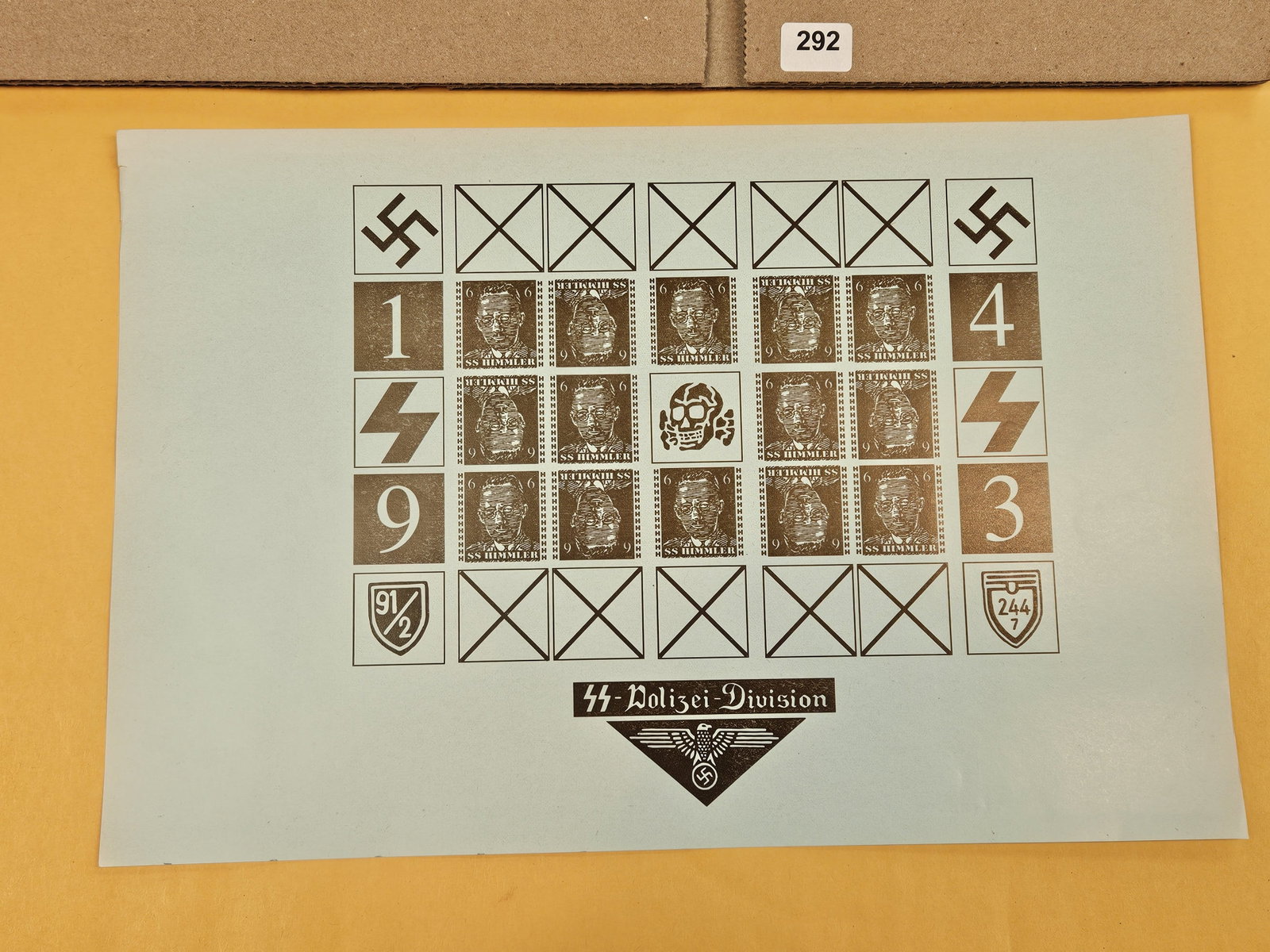 PHILATELICS!: Sheet of unused stamps from Wartime Germany.