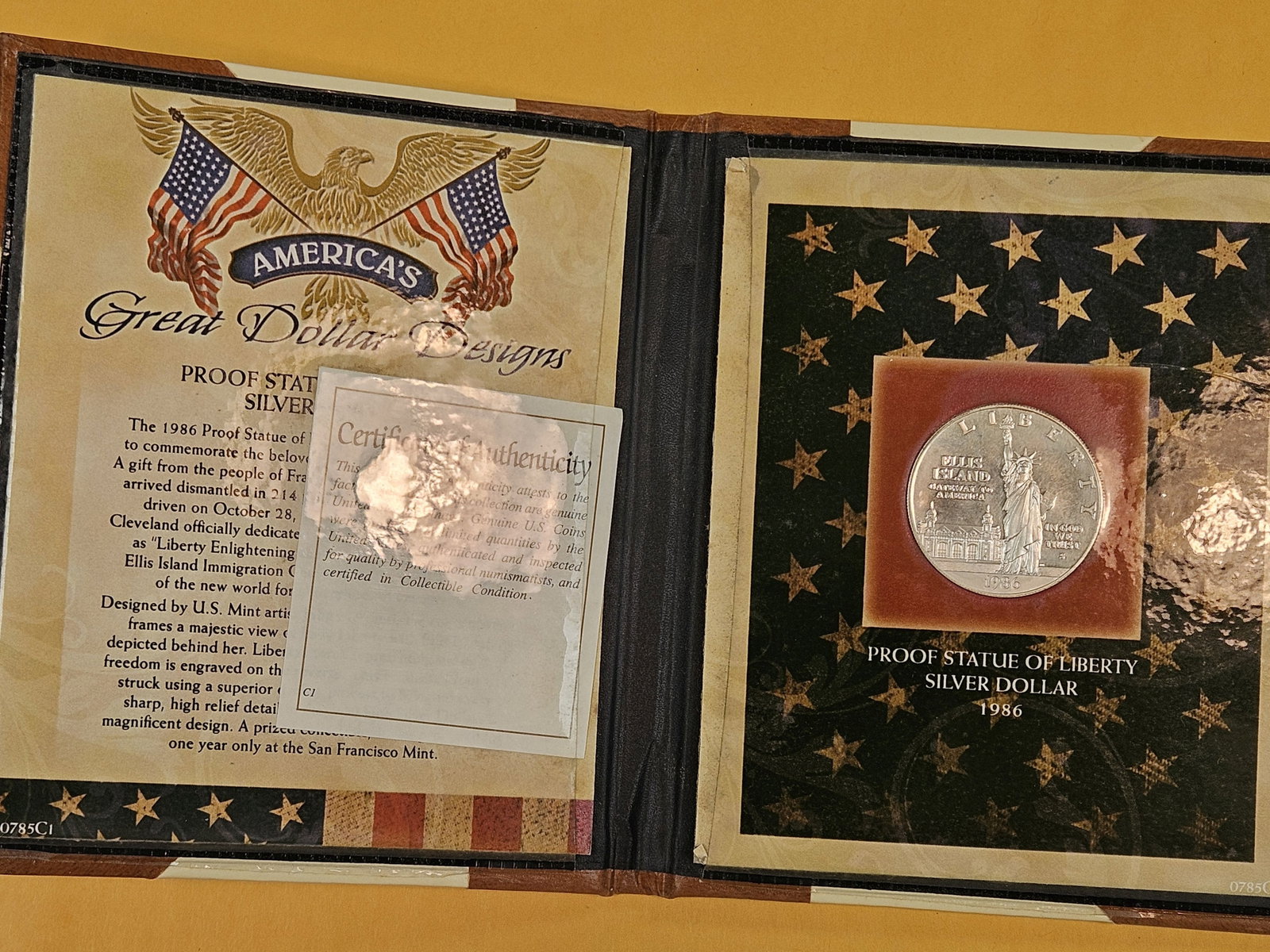 Gem Proof 1986 Commemorative Silver Dollar - 2