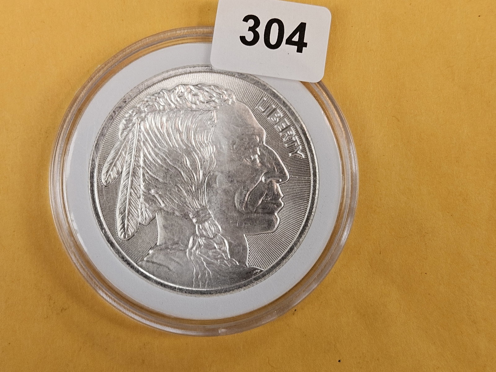One Troy ounce .999 fine silver art round (1 of 2)