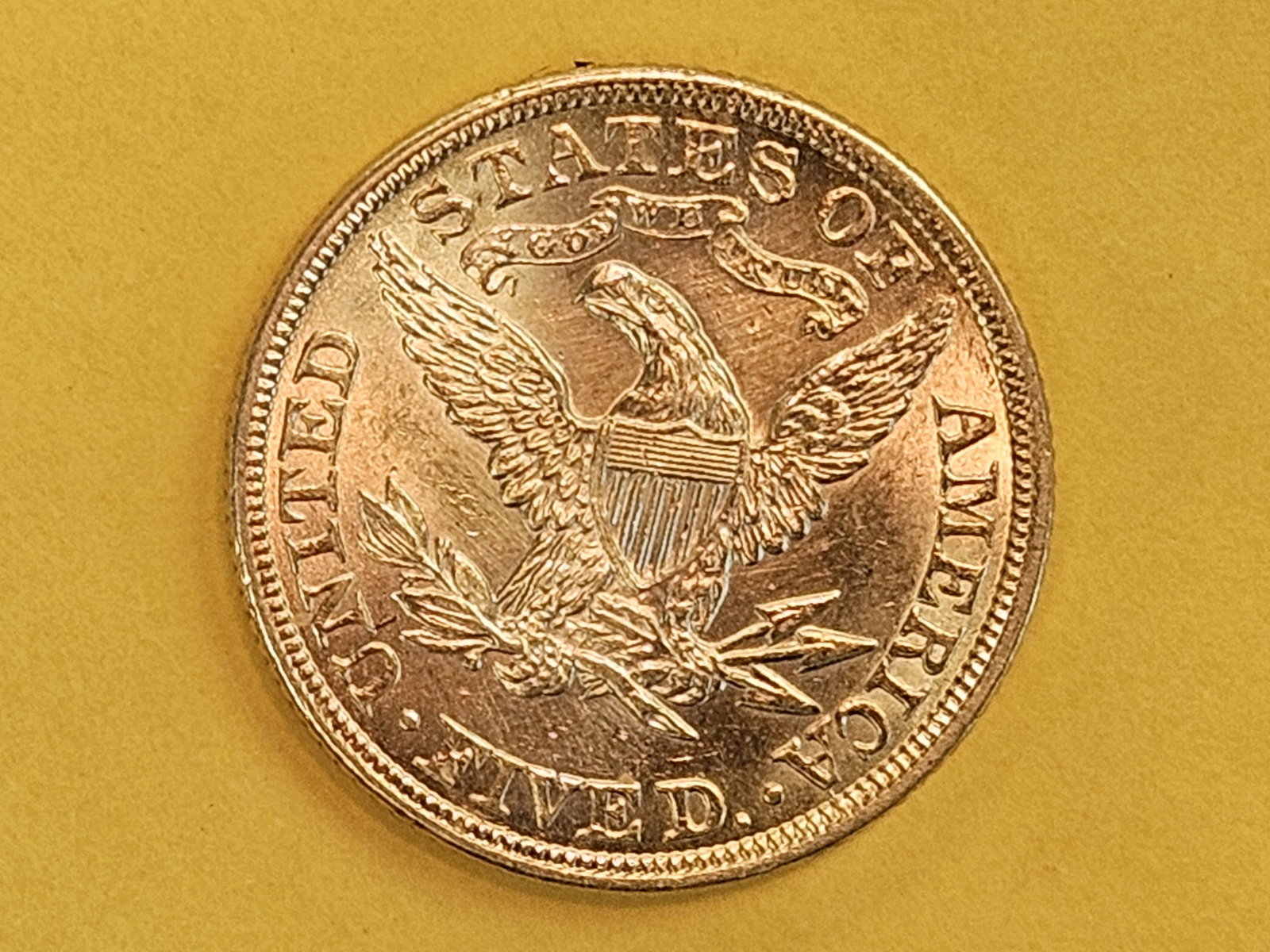 GOLD! Very Choice Brilliant Uncirculated GOLD 1900 Liberty Head Five Dollars - 9
