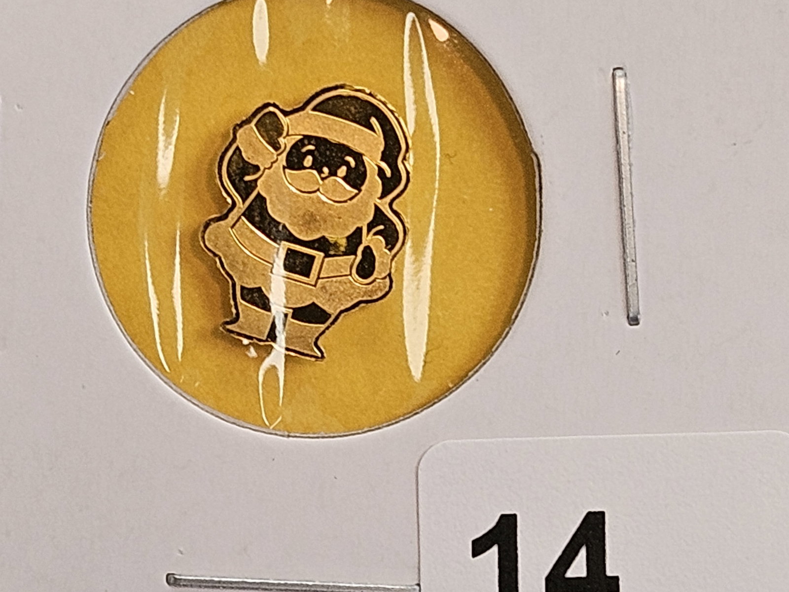 GOLD! GEM Republic of Palau Gold Dollar: GEM Proof Santa on the obverse