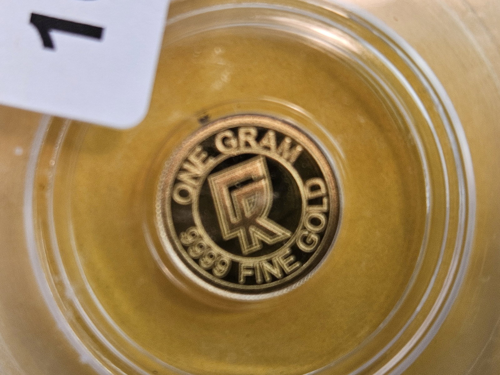 GOLD! PERFECT! ICG One Gram .9999 fine gold proof art round: Perfect Grade! Mint State 70 Prooflike