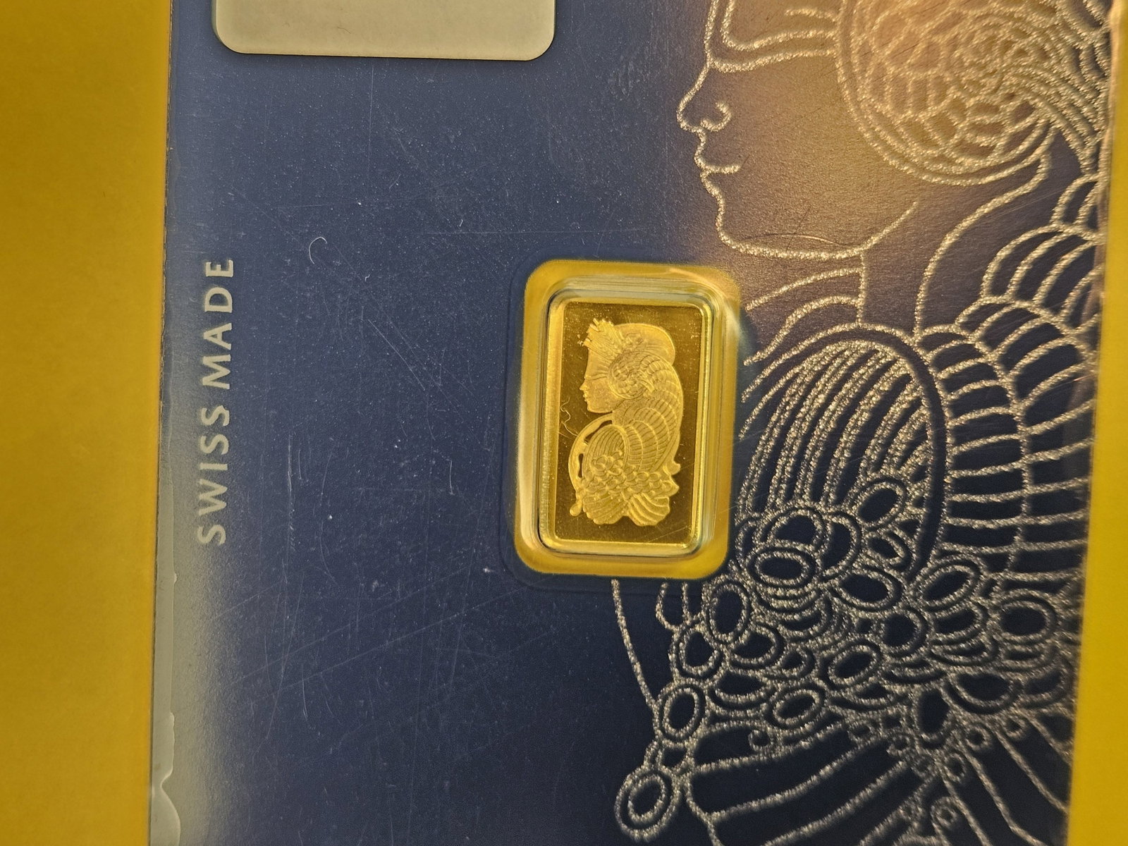 GOLD! PAMP Suisse Gold One gram .9999 fine gold bar (1 of 3)