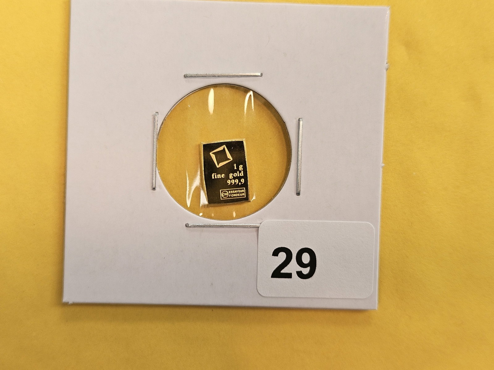 GOLD! Valcambi Suisse One Gram .9999 fine gold bar (1 of 2)